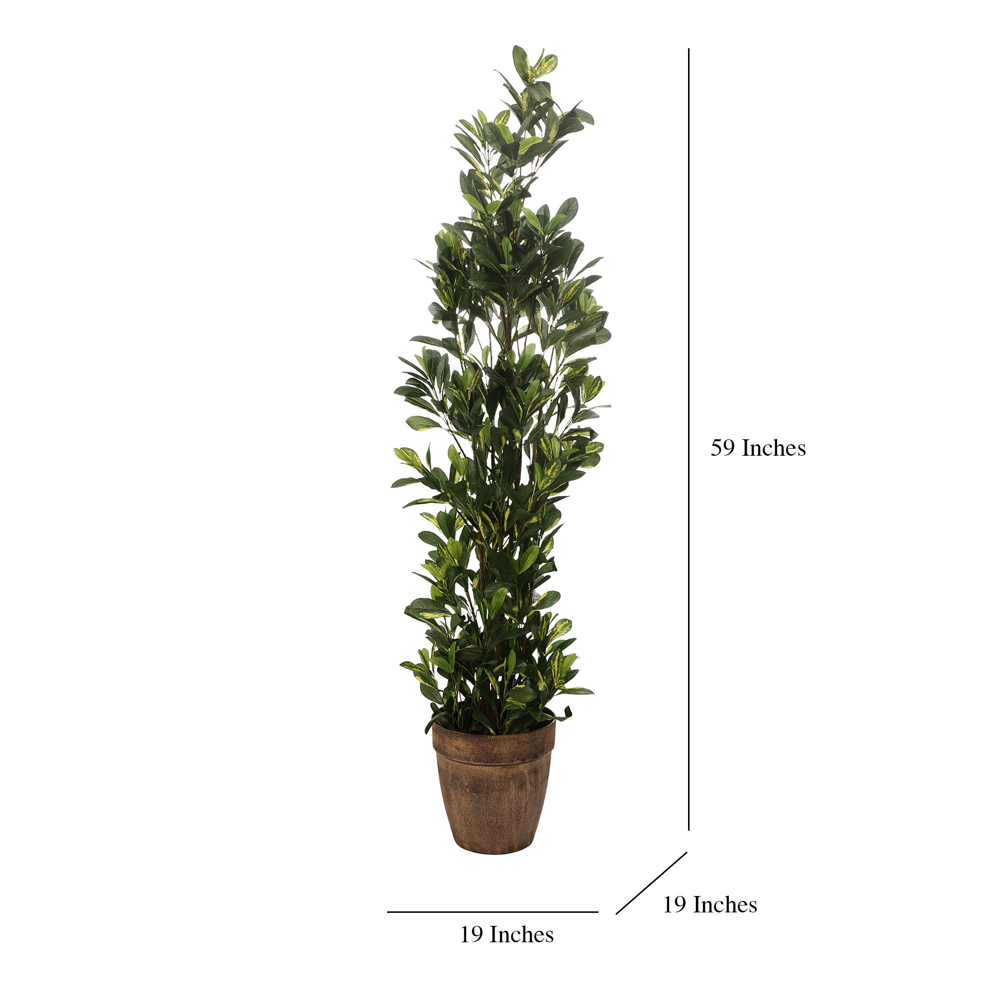 Schefflera Faux Plant (Dark Green)