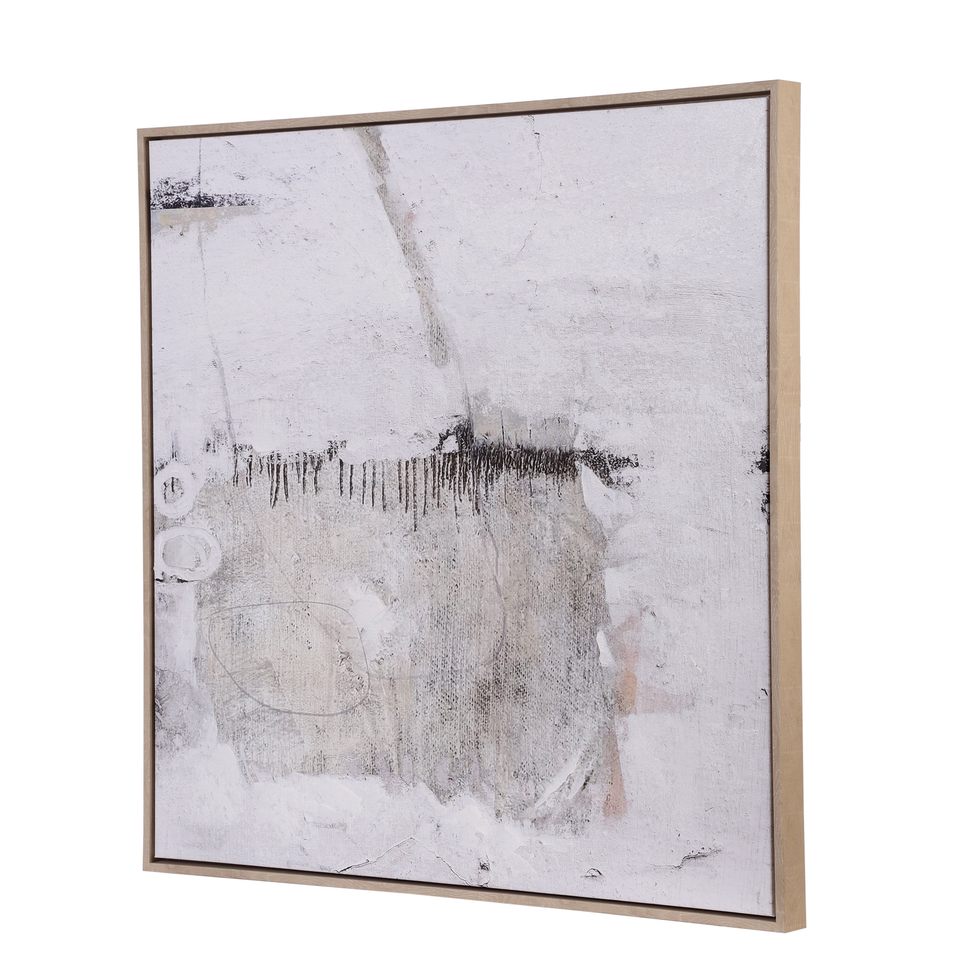 Textured Abstraction Oil-Painted Canvas Art