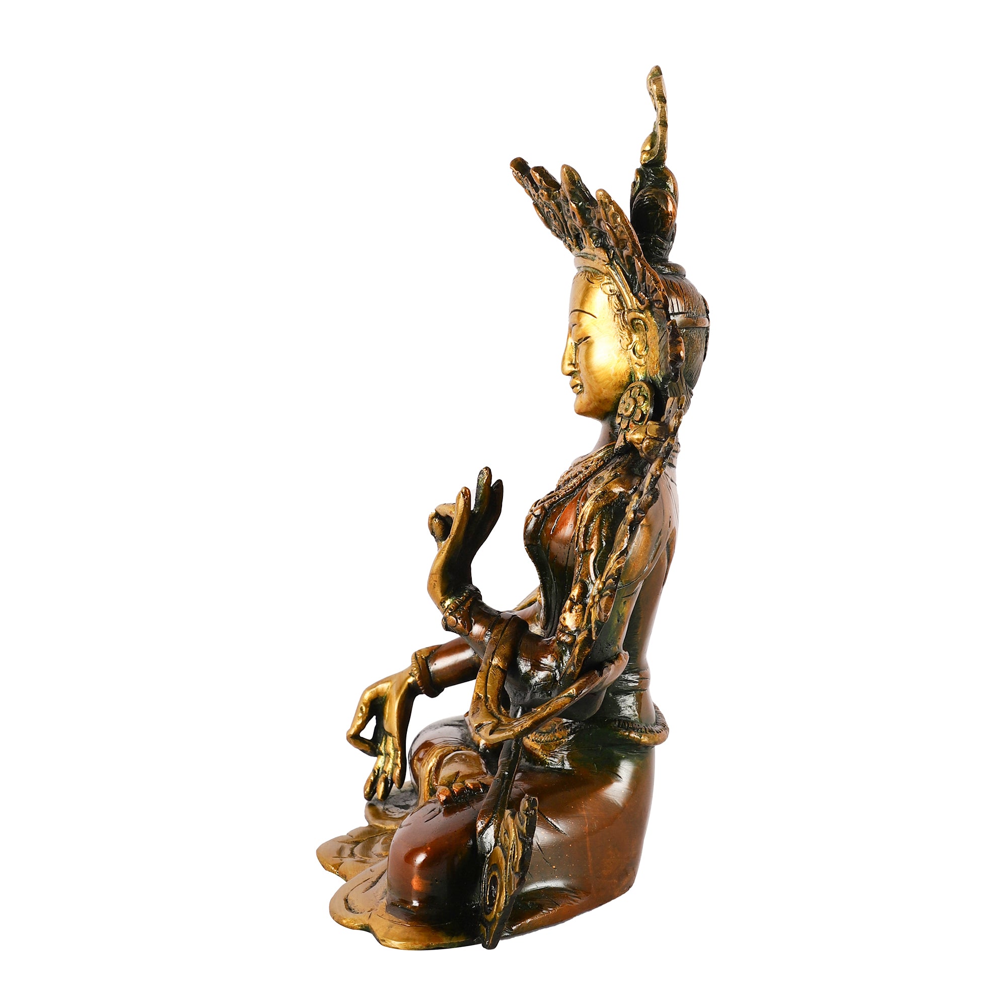 Brass White Tara Idol