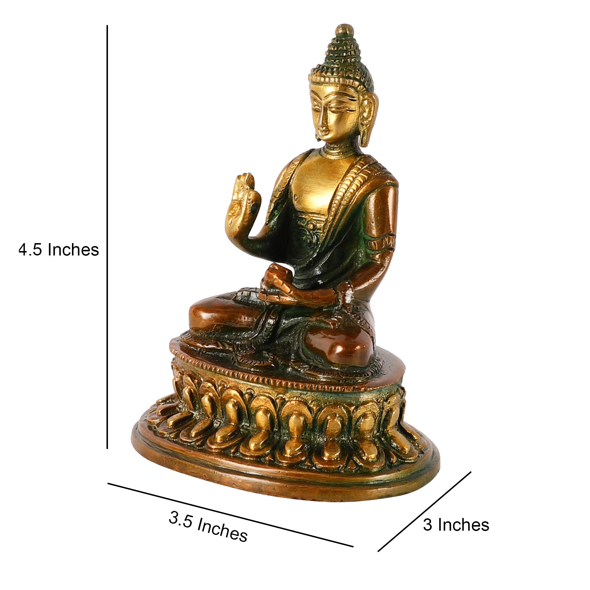 Brass Sitting Buddha