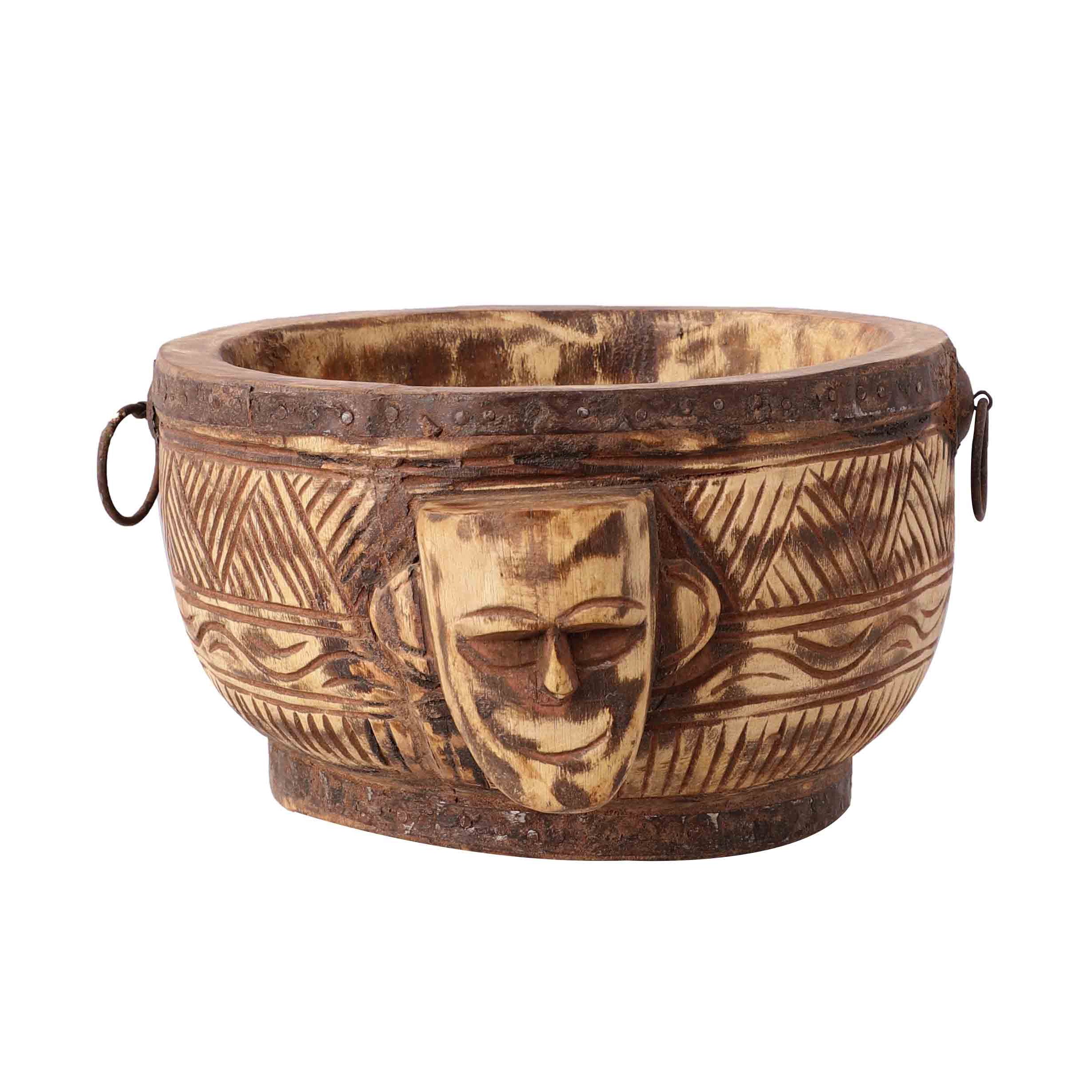 Antique Carved Bowl (Natural)
