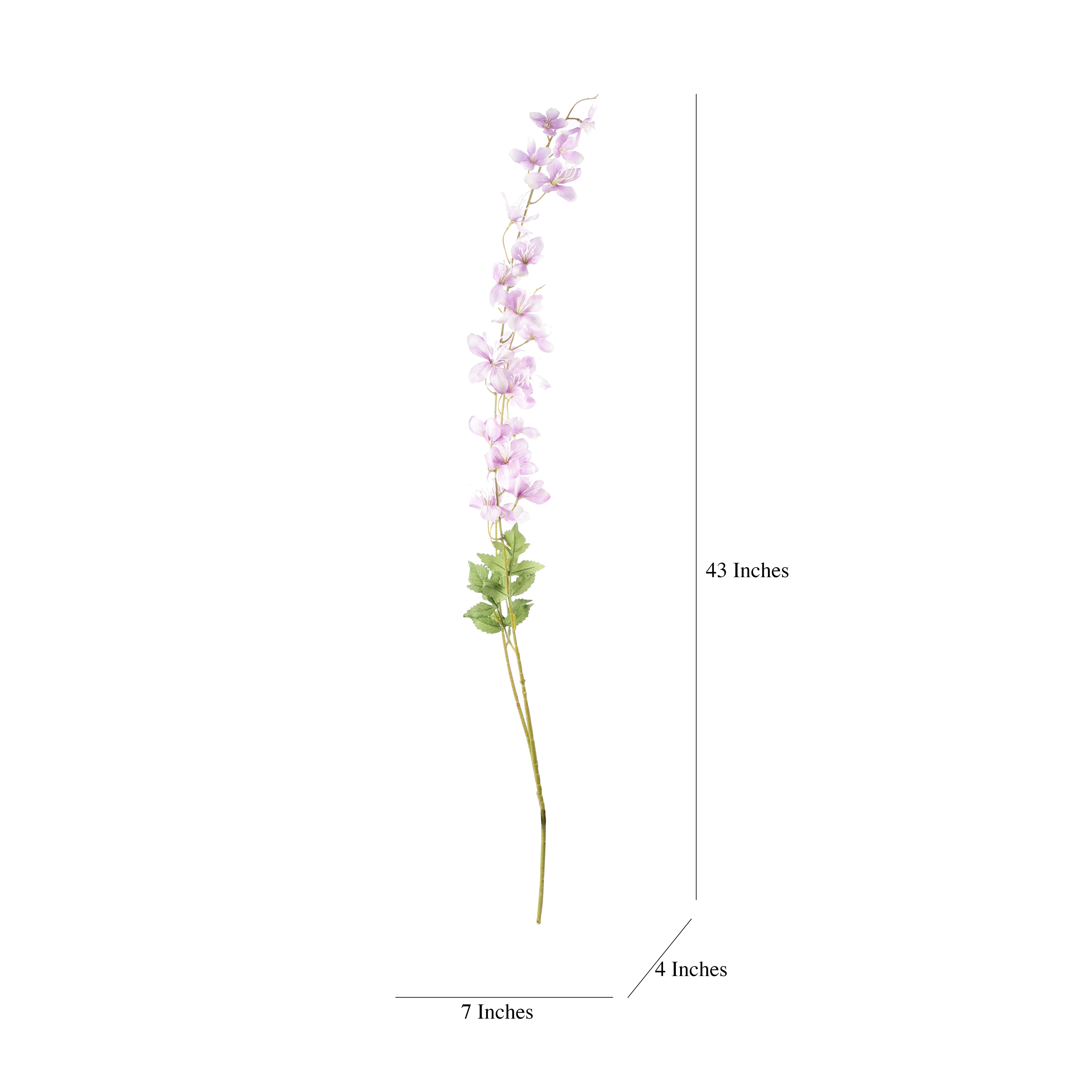 Faux Mauve Delphinium Stick (Single)
