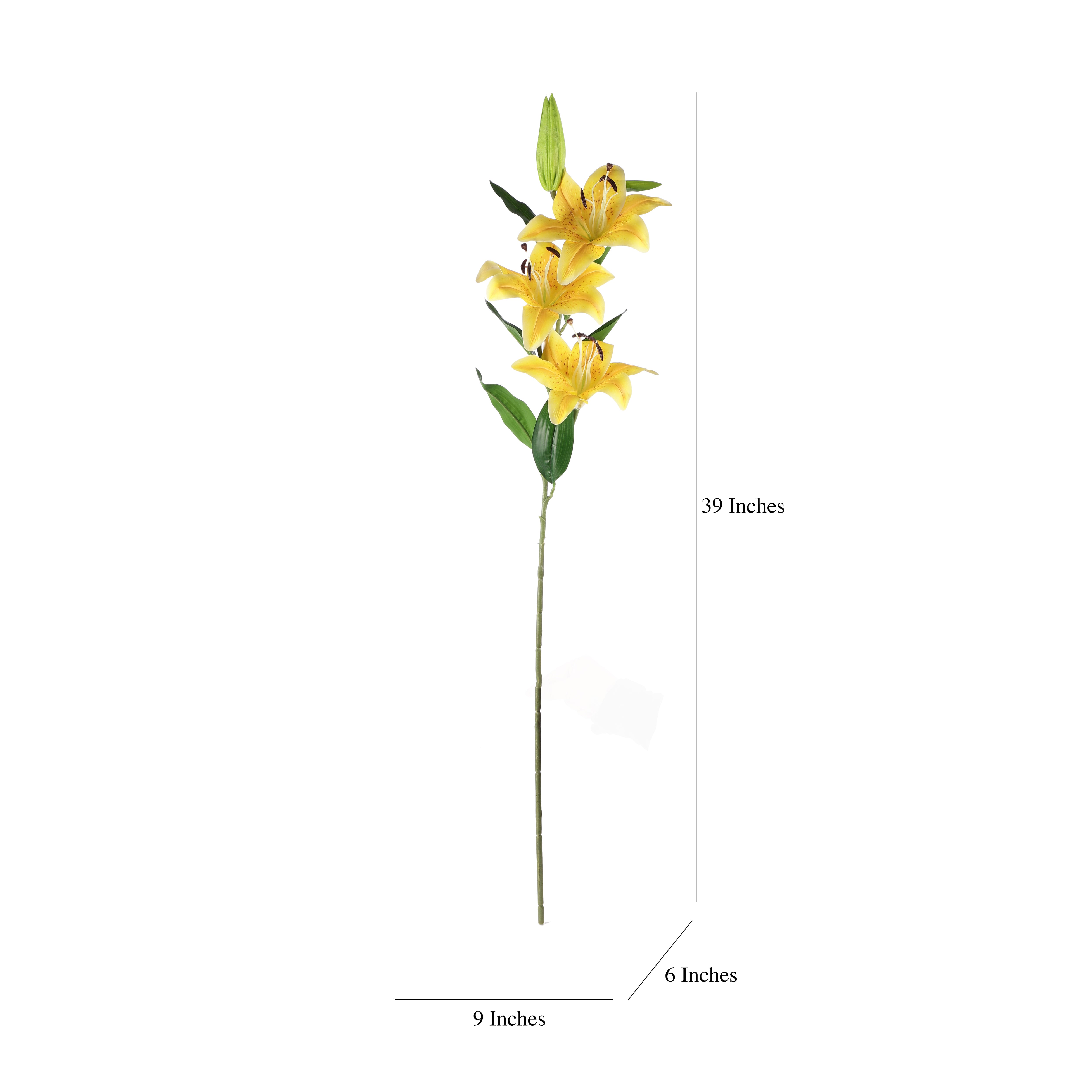 Faux Yellow Lilly (Single)