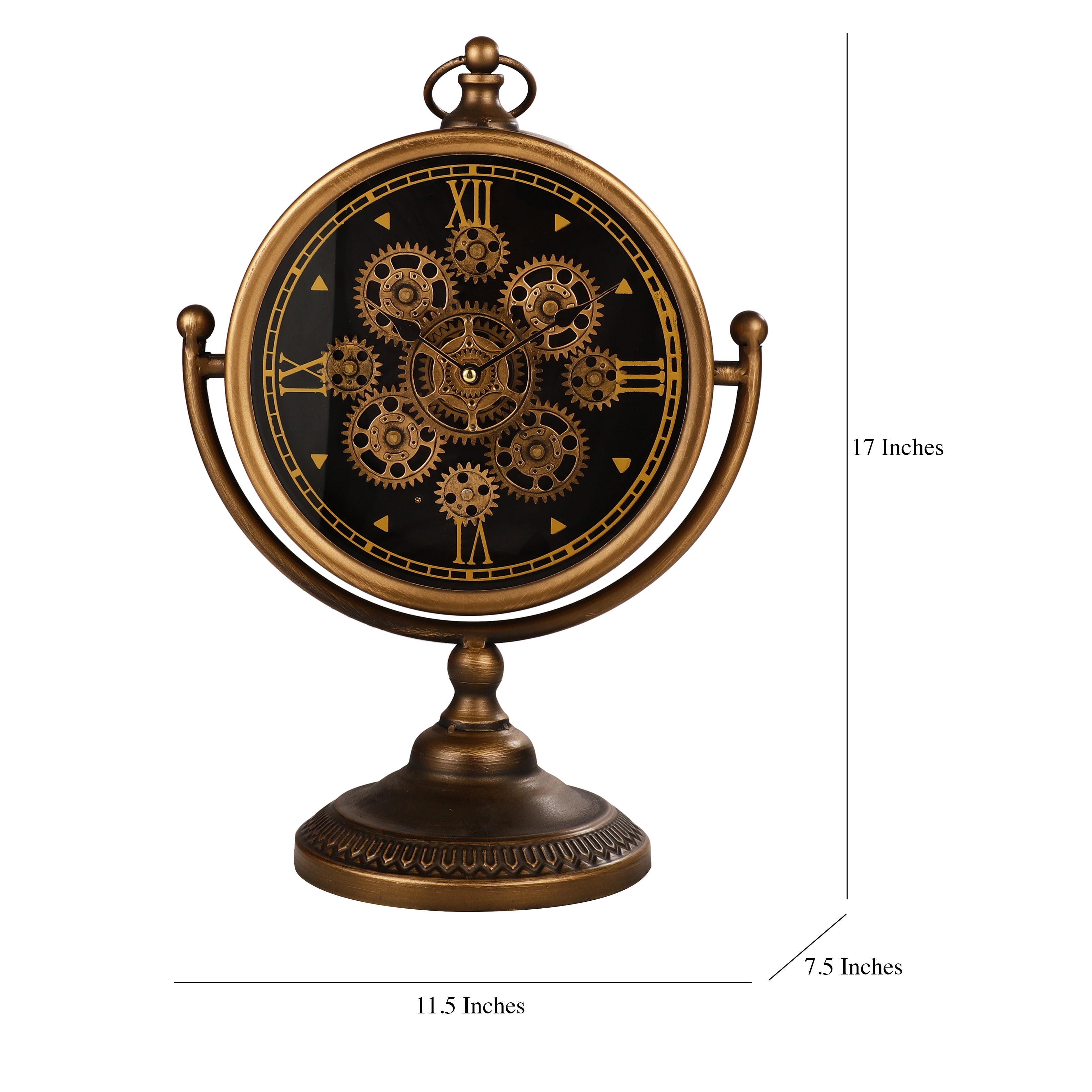 Antique Gold Mounted Table Clock