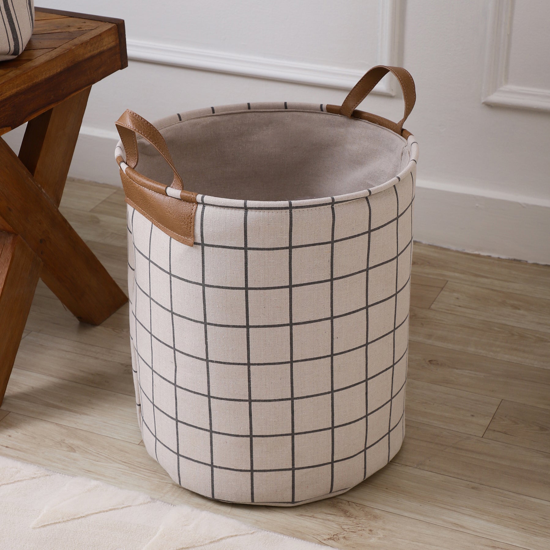 Loom & Leather Laundry Basket (Single)