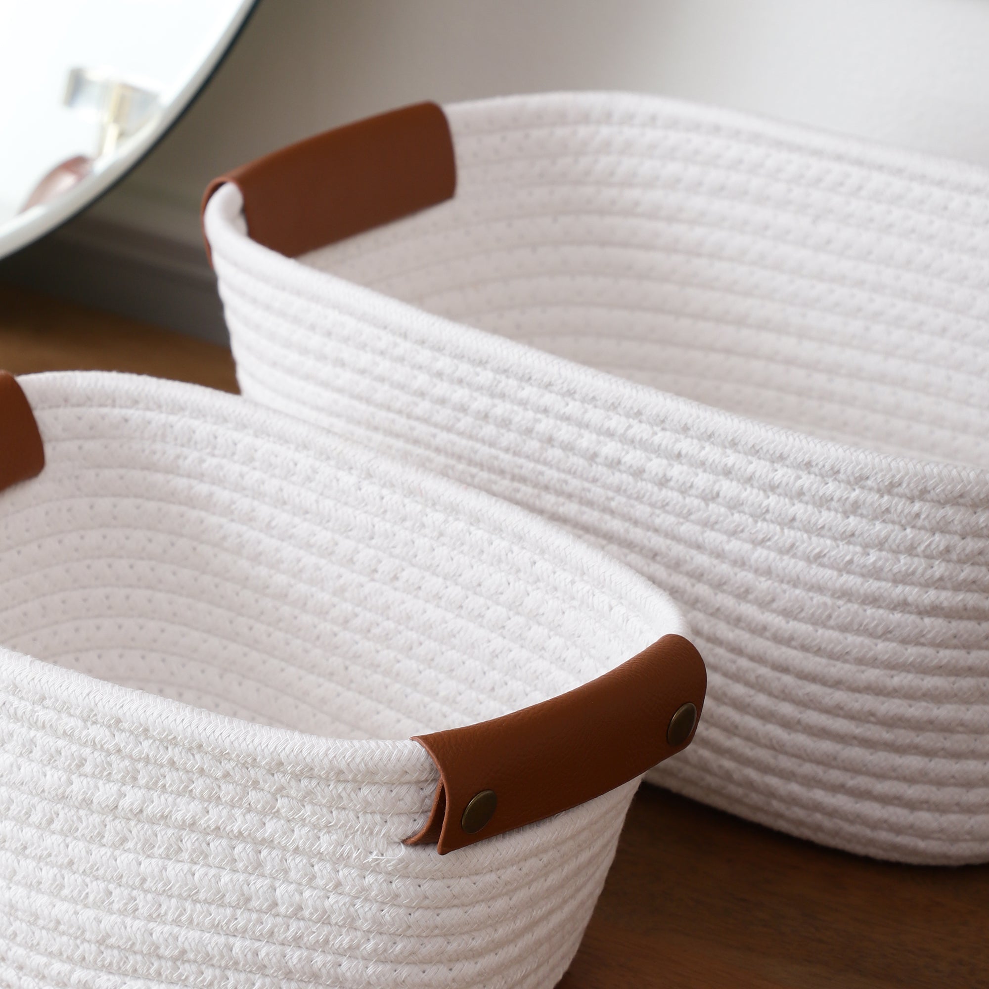 LoftWeave Storage Organizers - White (Set of 2)