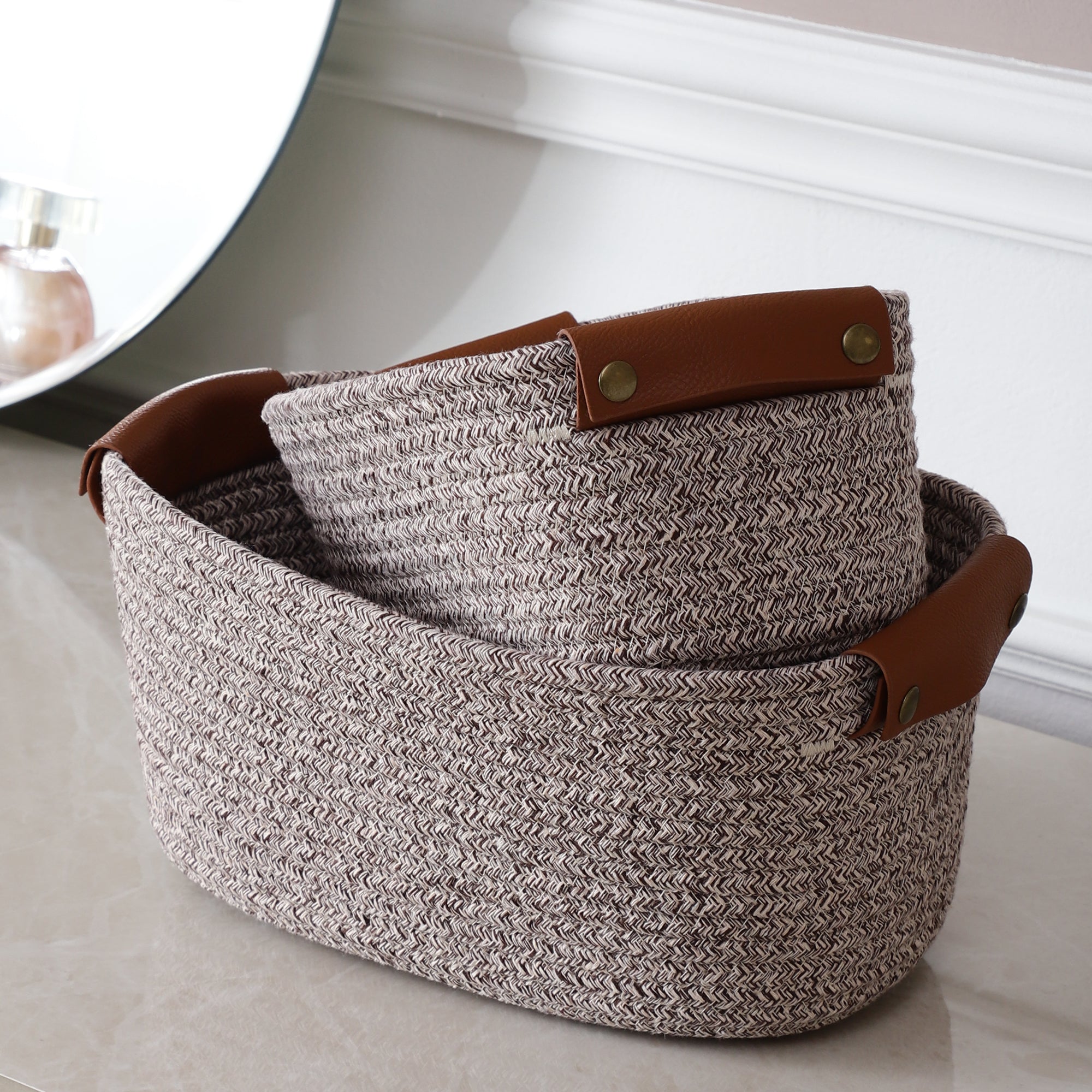 LoftWeave Storage Organizers - Grey (Set of 2)