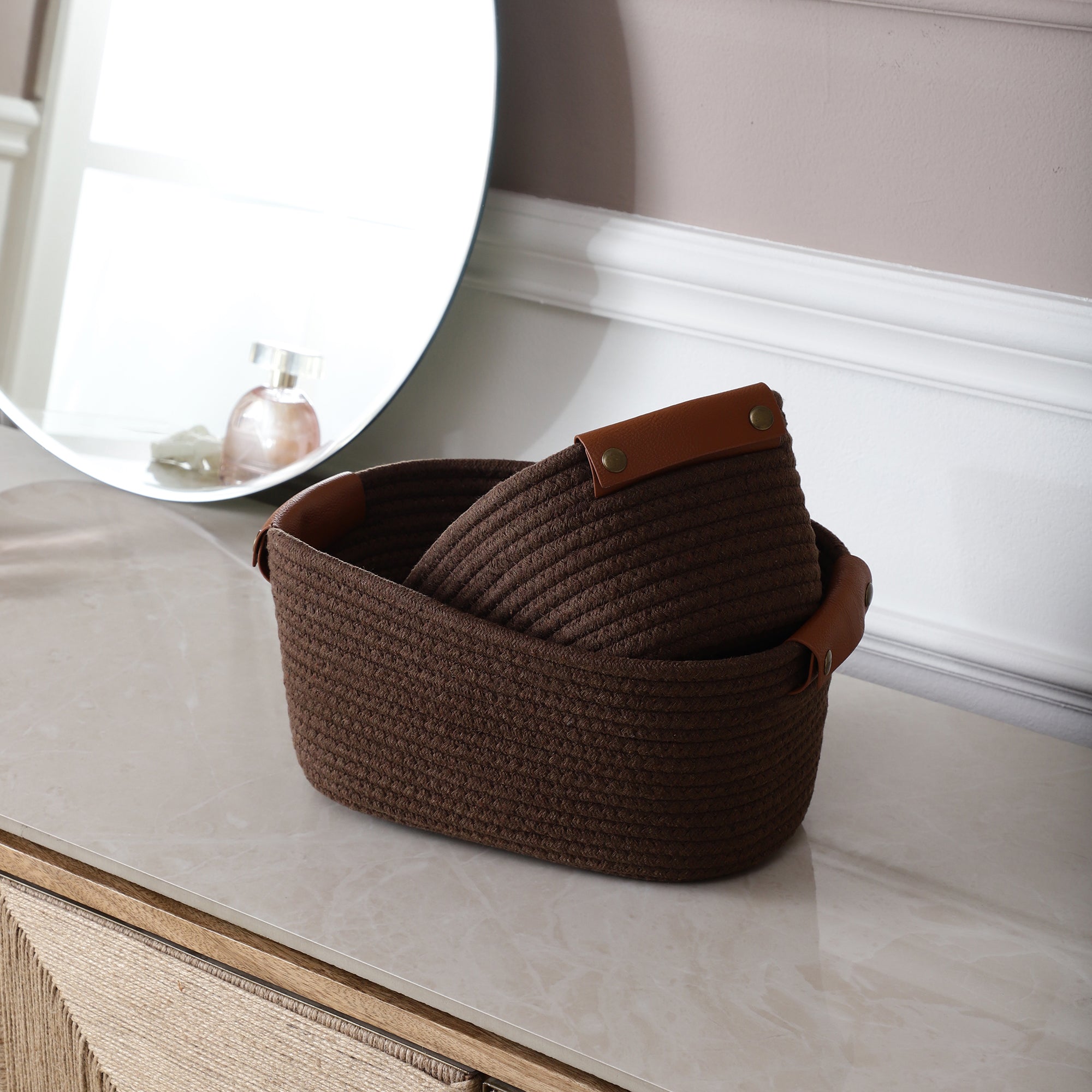 LoftWeave Storage Organizers - Brown (Set of 2)