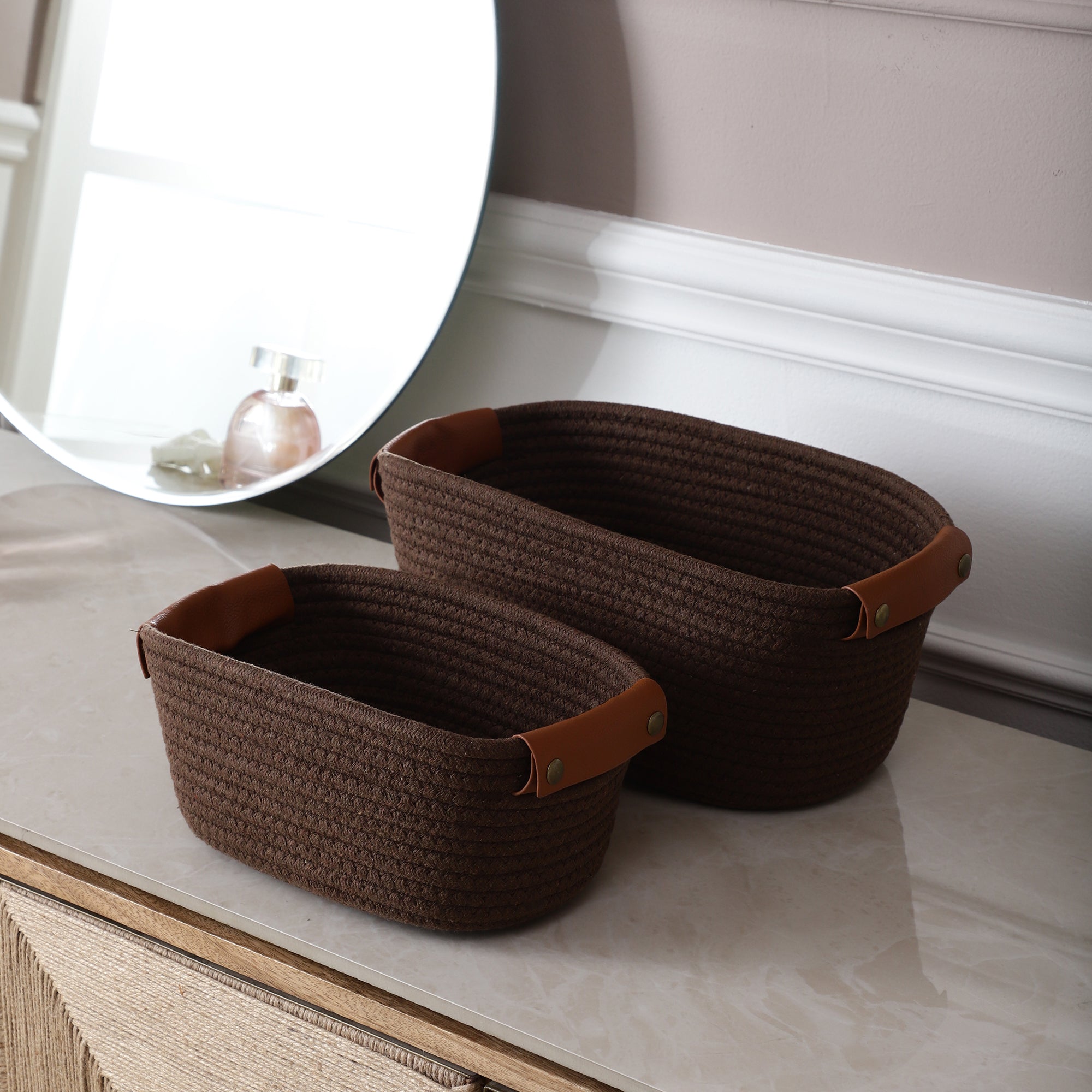 LoftWeave Storage Organizers - Brown (Set of 2)