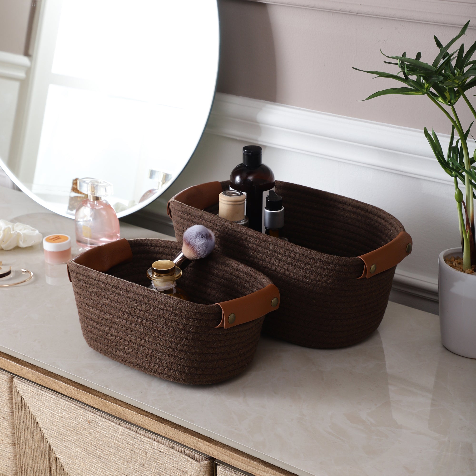 LoftWeave Storage Organizers - Brown (Set of 2)