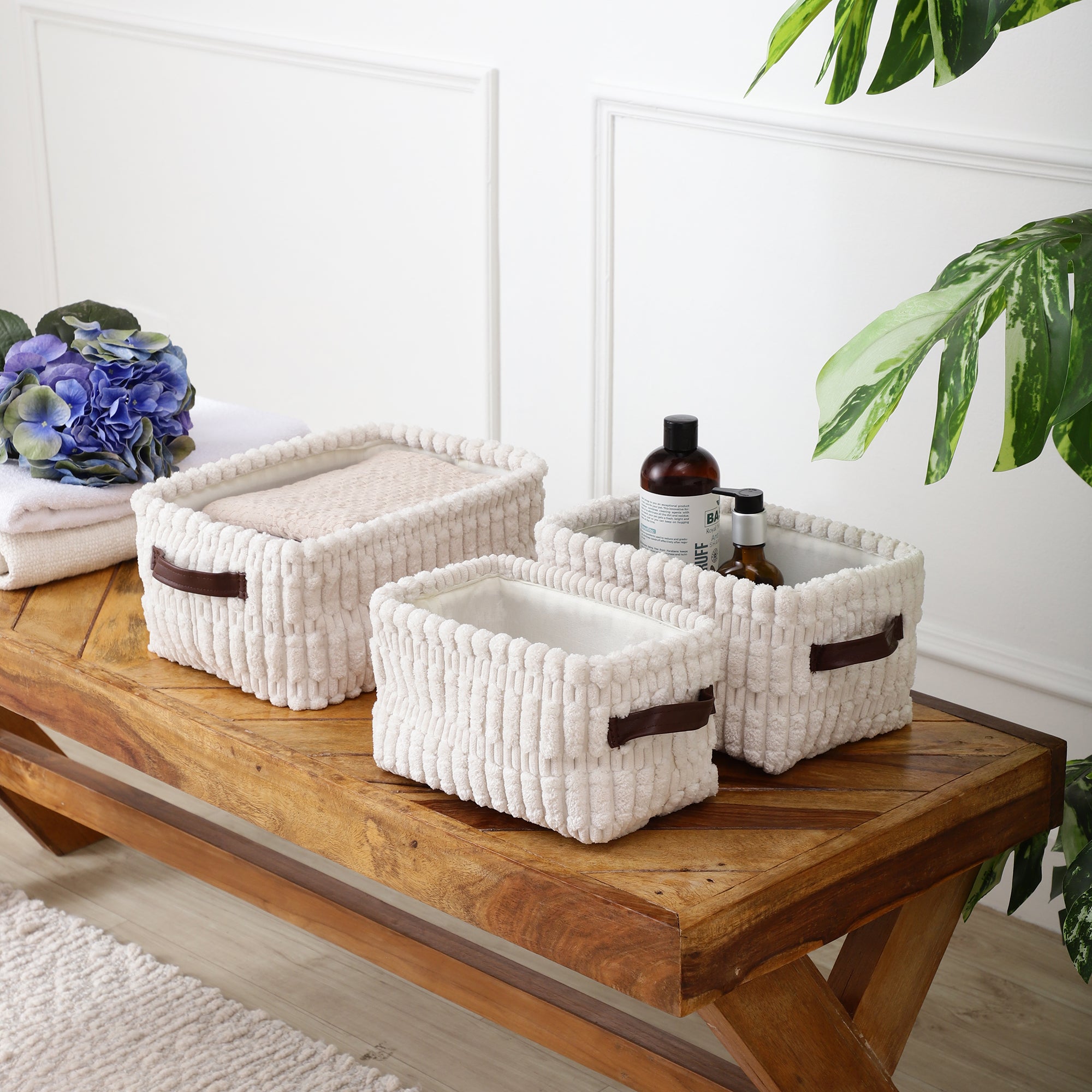 Whiteluxe Storage Organisers (Set of 3)