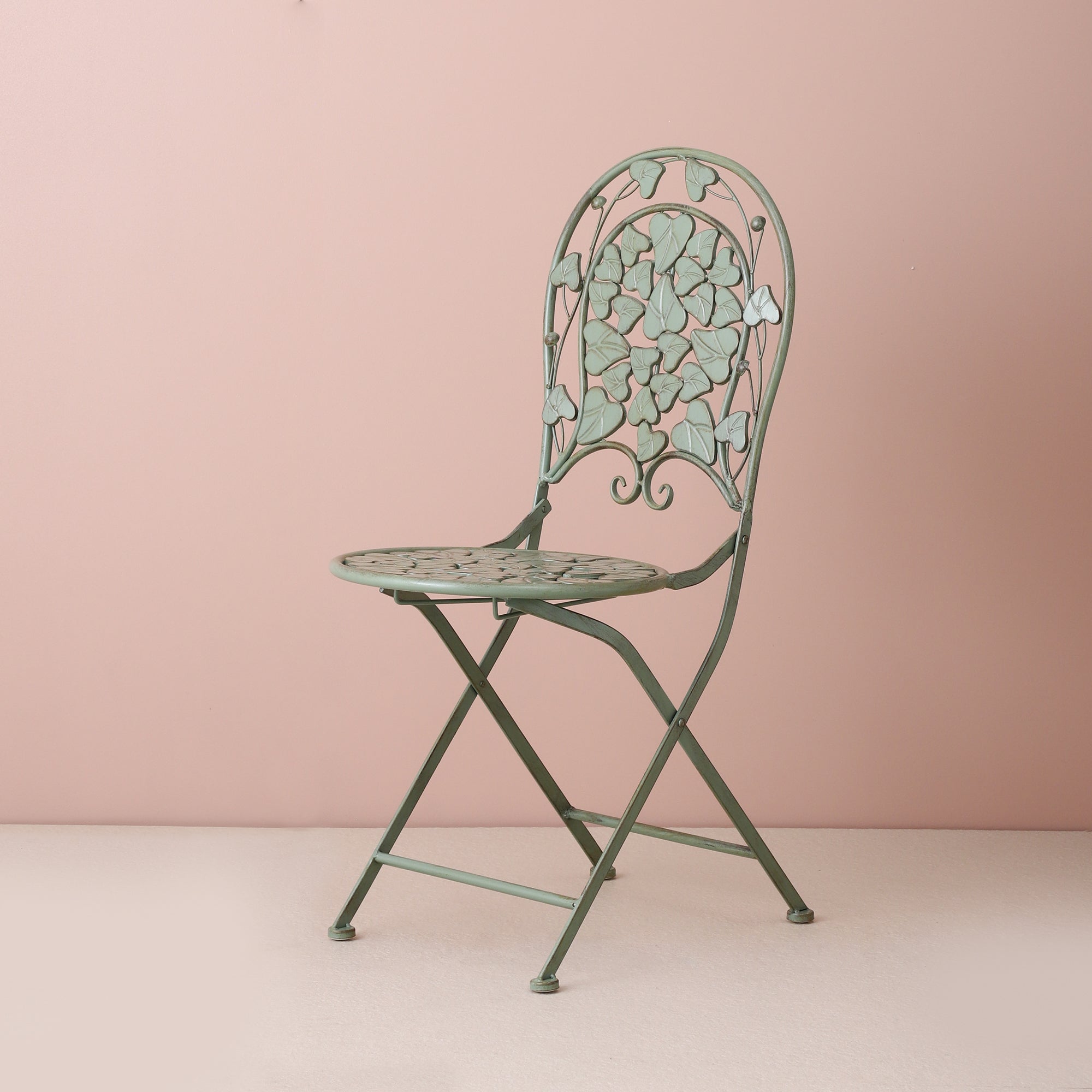 Sage Green Foldable Outdoor Chair & Table (Single)