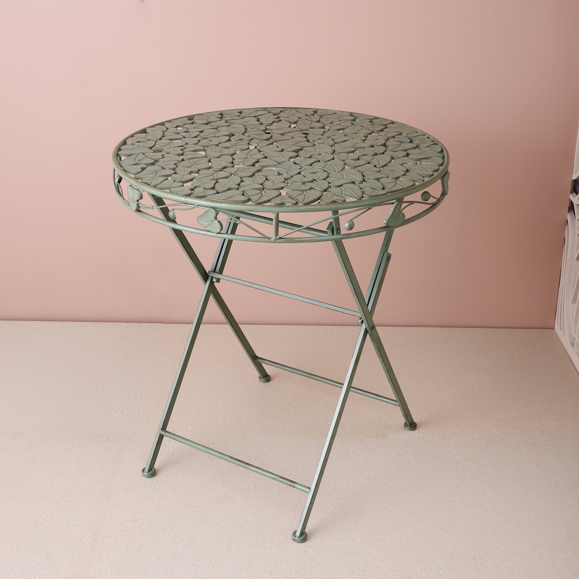 Sage Green Foldable Outdoor Chair & Table (Single)