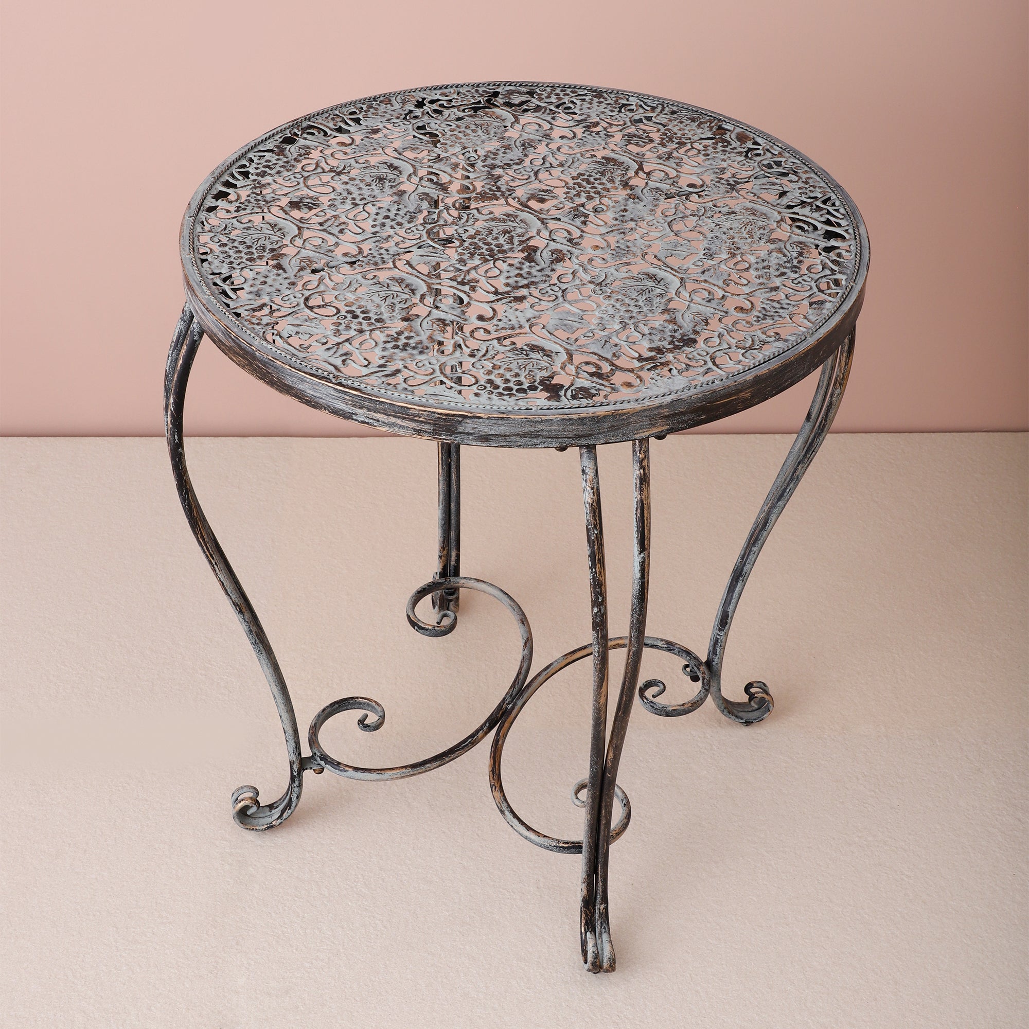 Grape Vine Pattern Outdoor Chairs & Table (Set of 3)