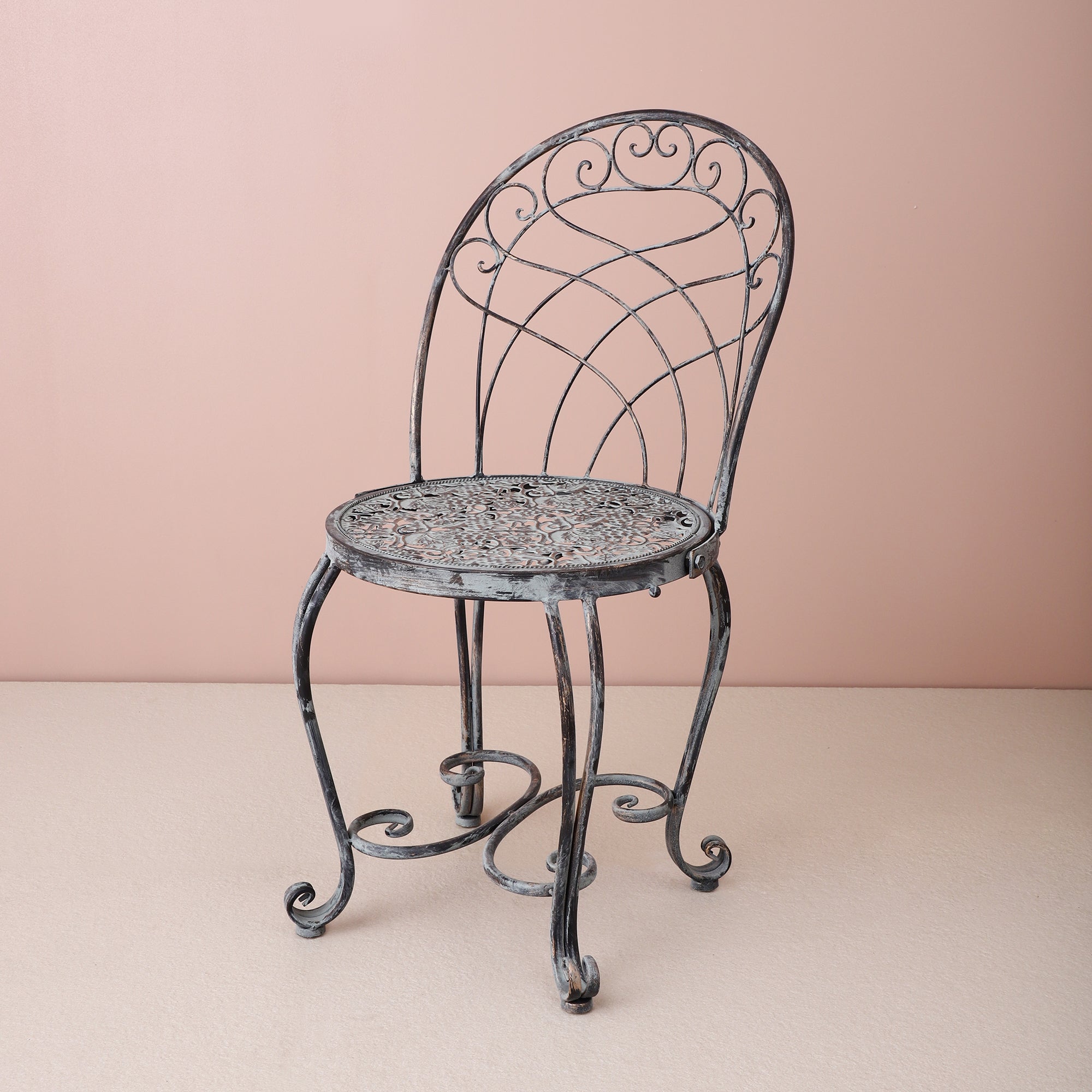 Grape Vine Pattern Outdoor Chairs & Table (Set of 3)