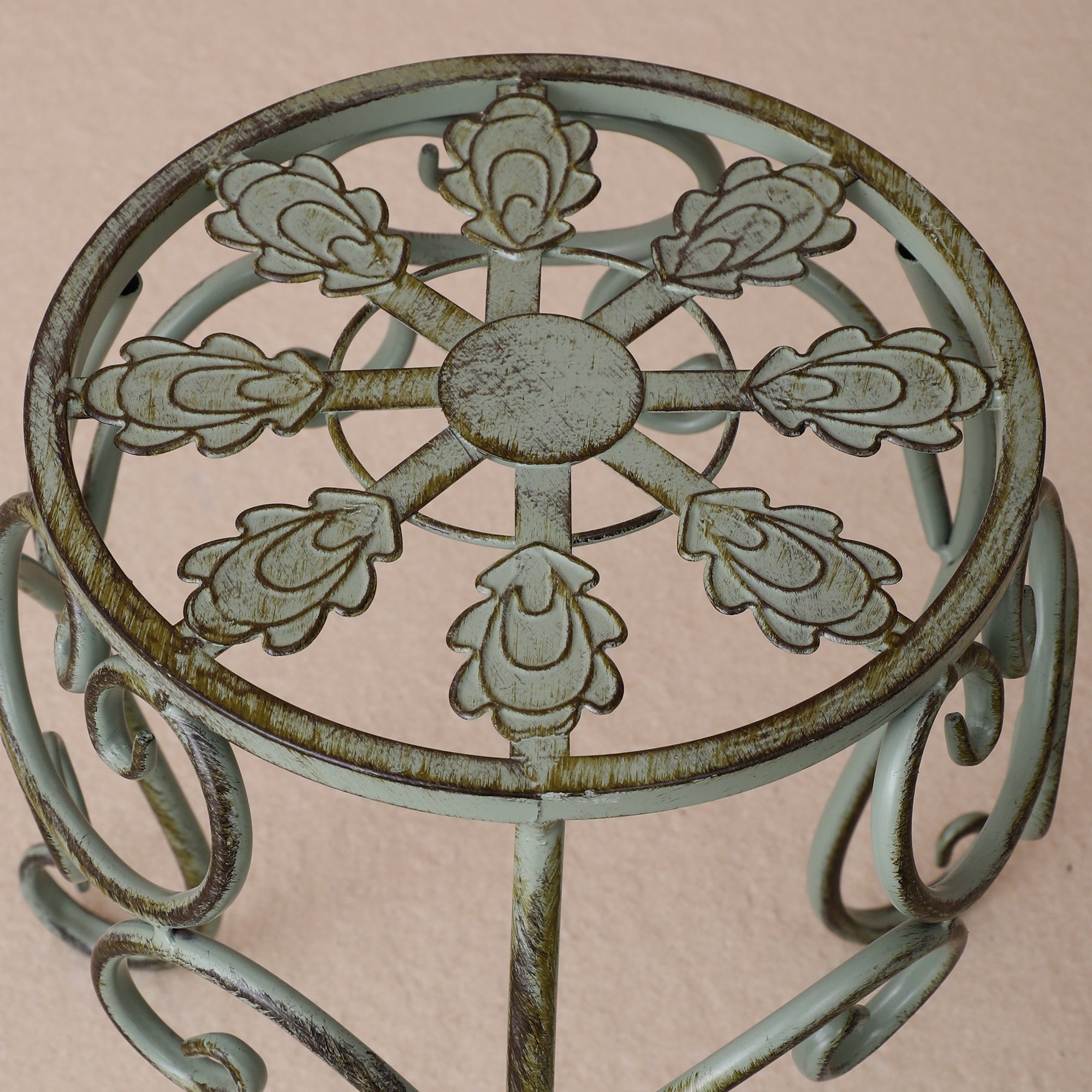 Olive Garden Round Decorative Short Tables (Set of 2)