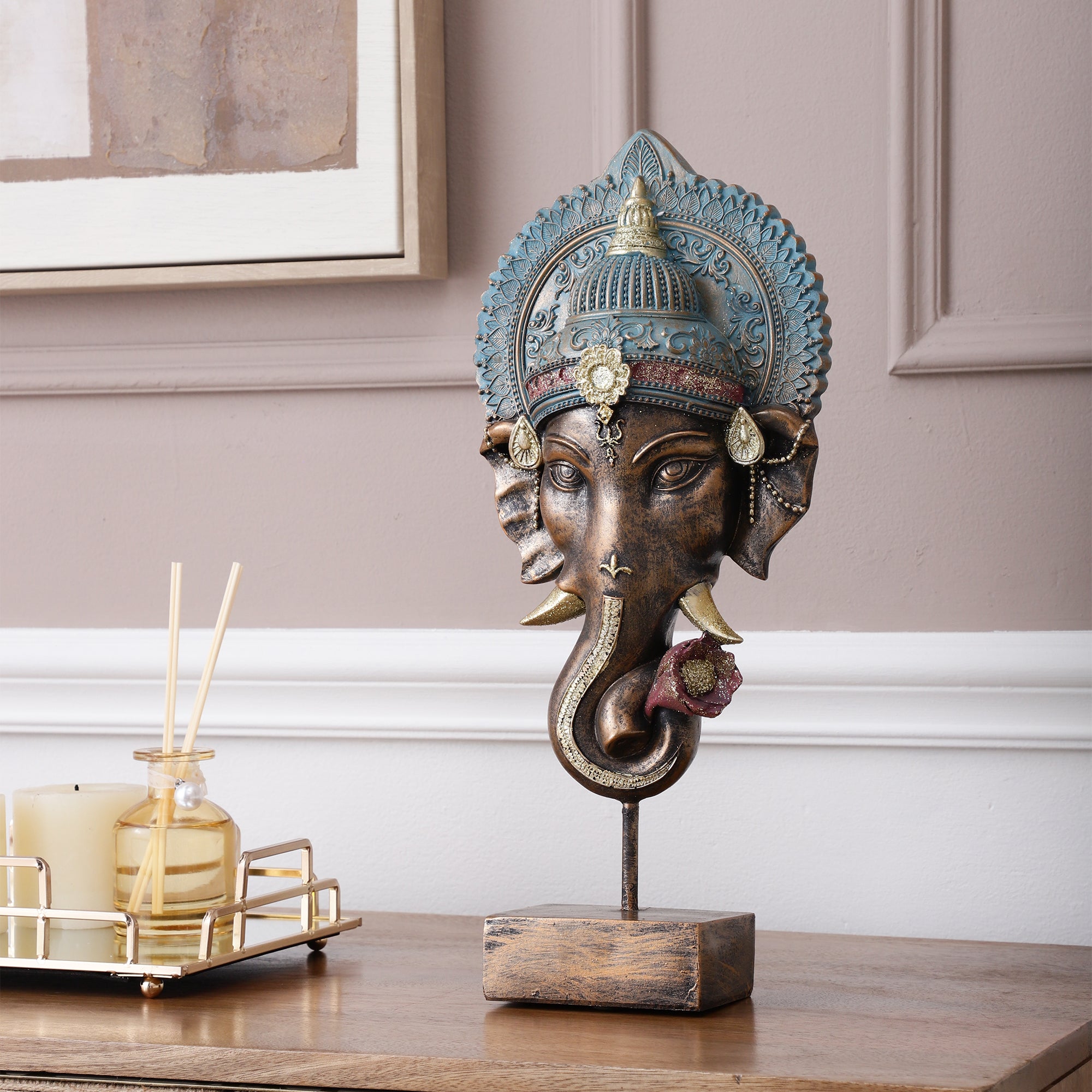 Ganesha Head Sculpture