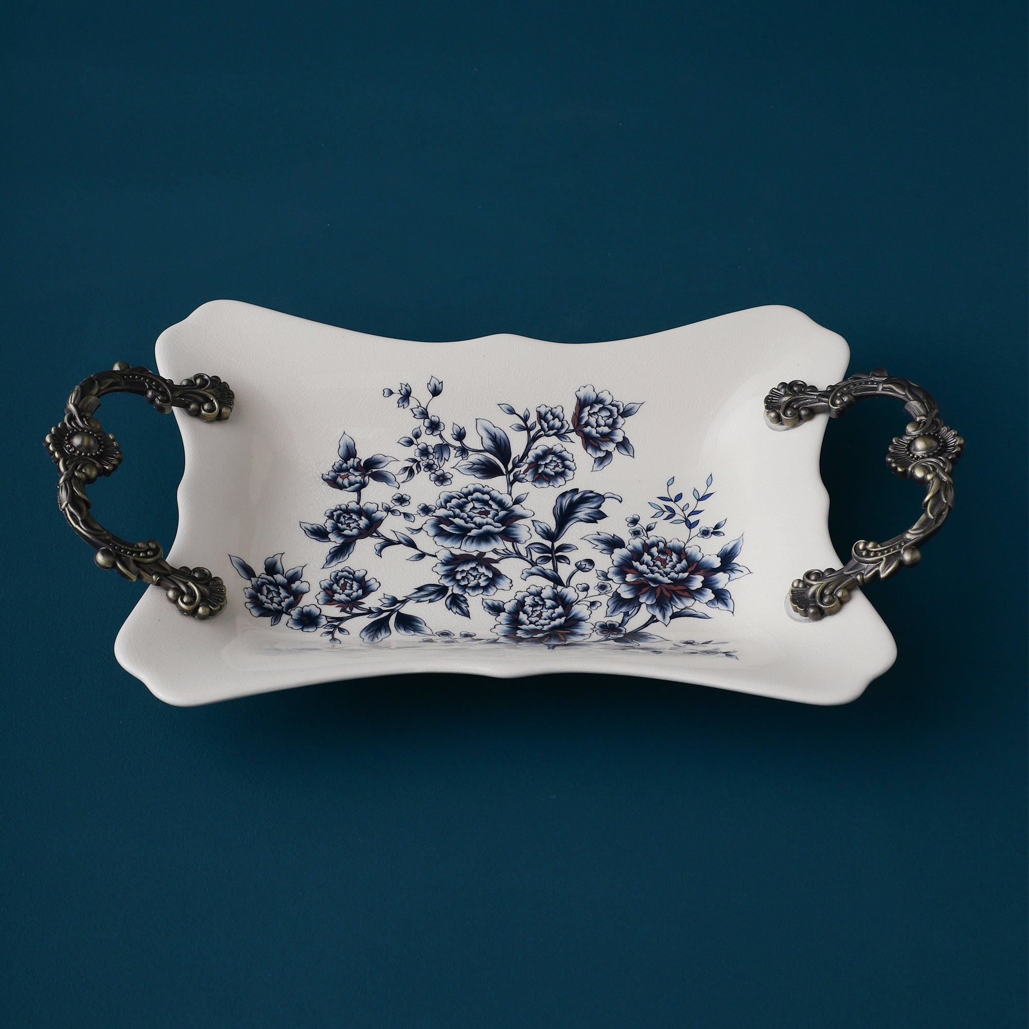 Blue Regal Serving Tray