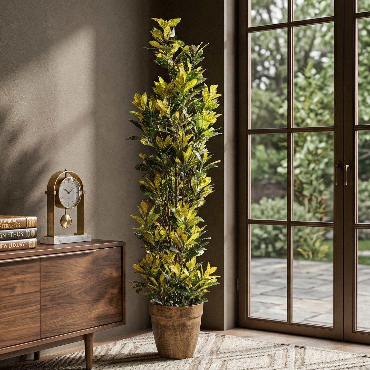 Japanese Aucuba Faux Plant (Tall)