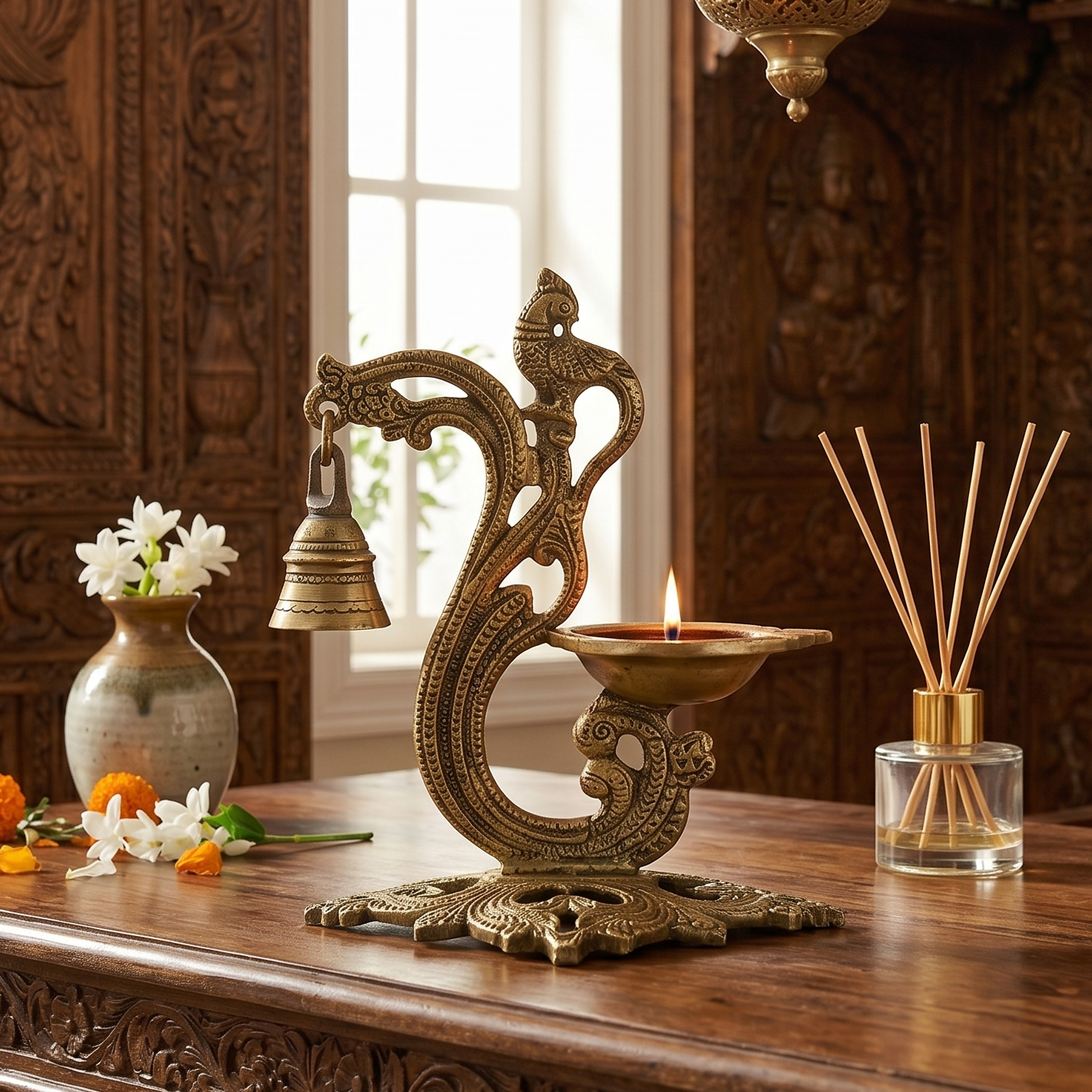 Parrot Oil Lamp