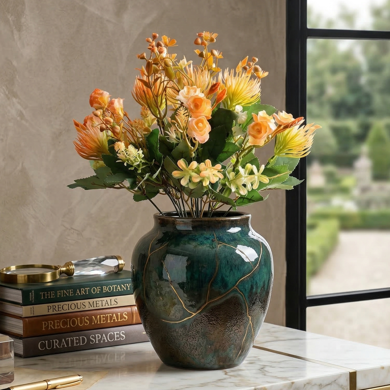 Peach Mini Rose Bunch (Single)
