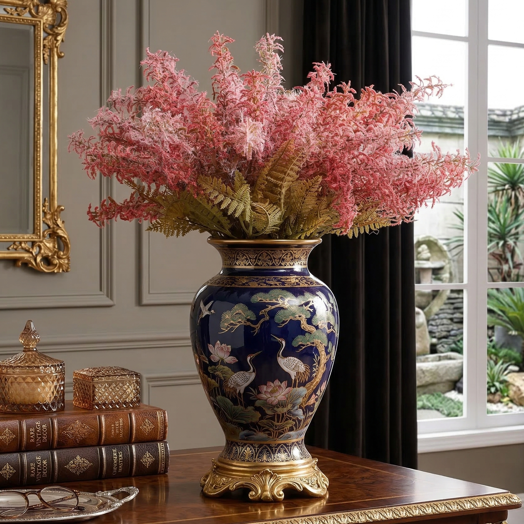 Pink Feather Fern Bunch (Single)