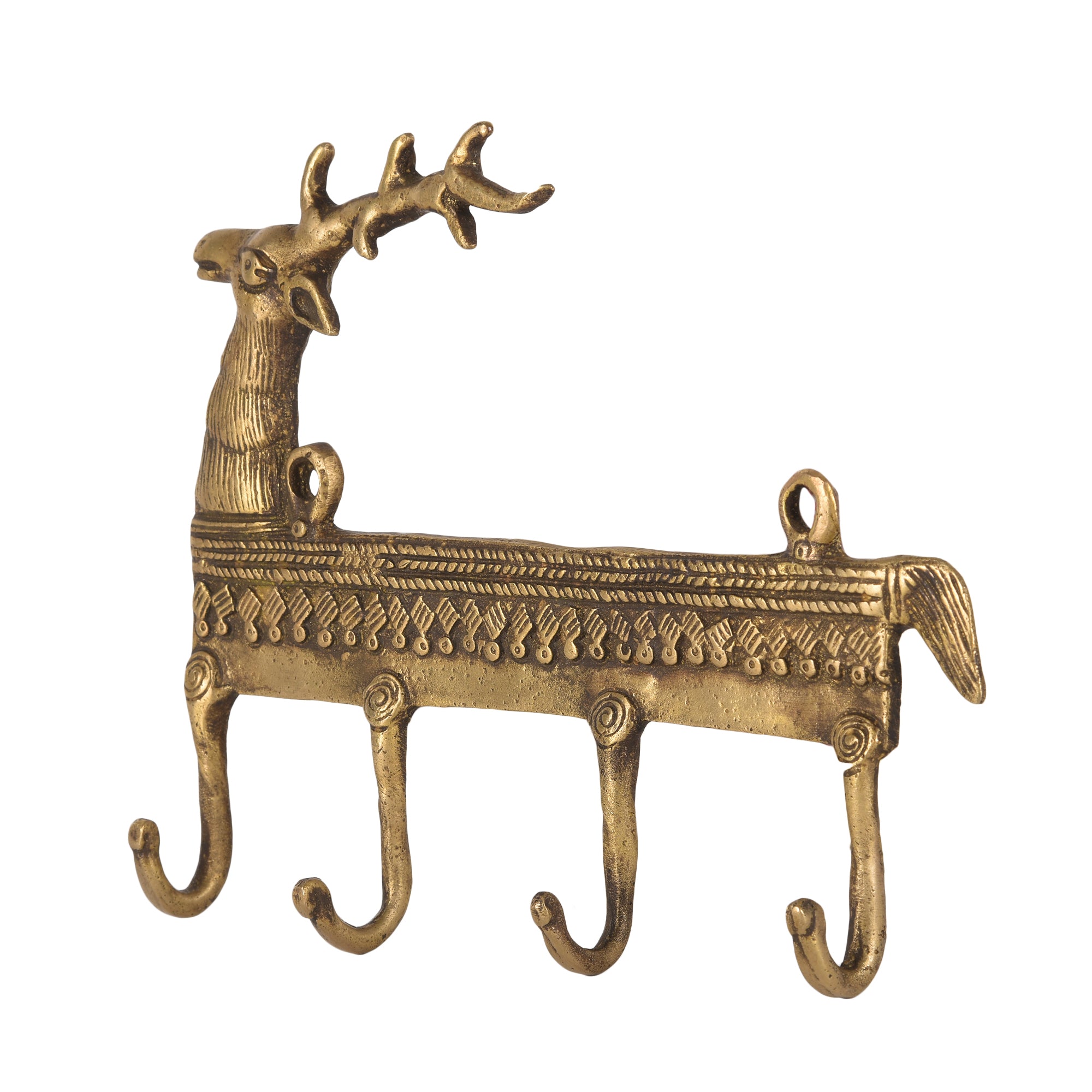 Deer Brass Key Hanger