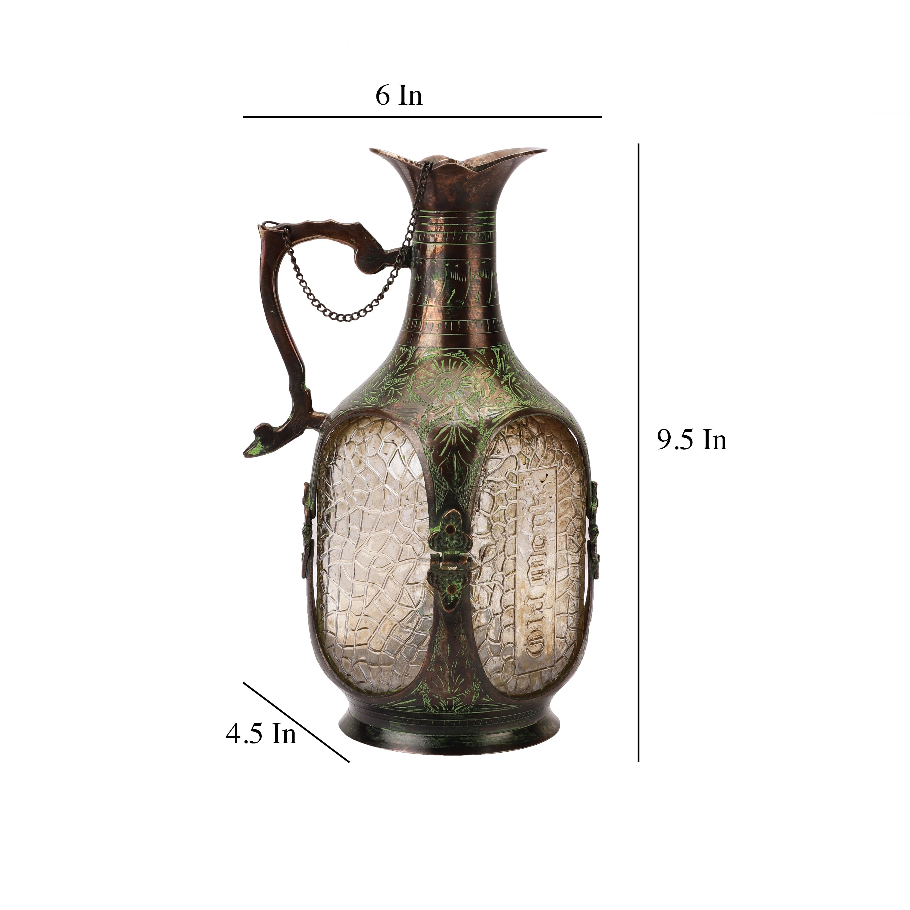 Antique Decorative Decanter (Green)