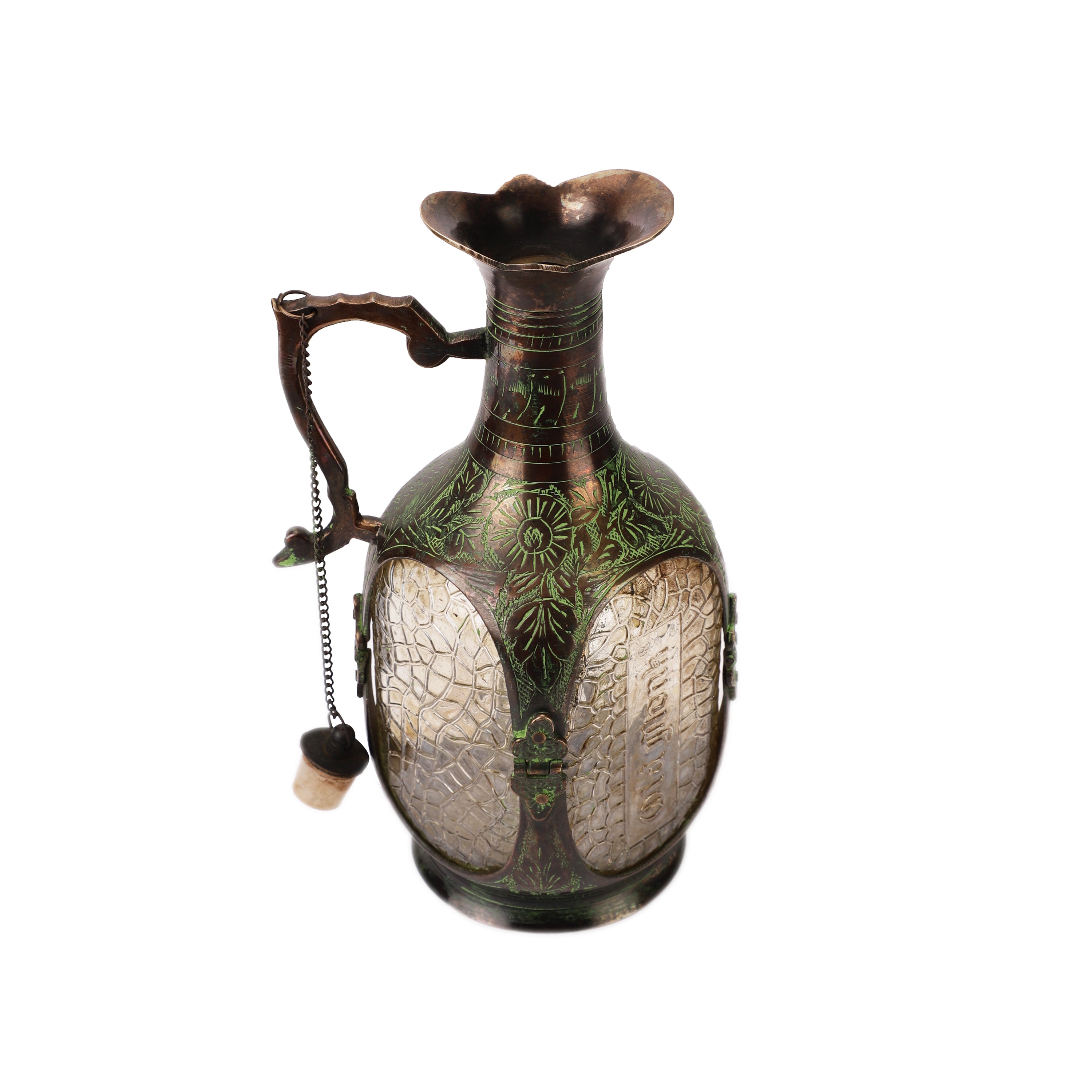 Antique Decorative Decanter (Green)