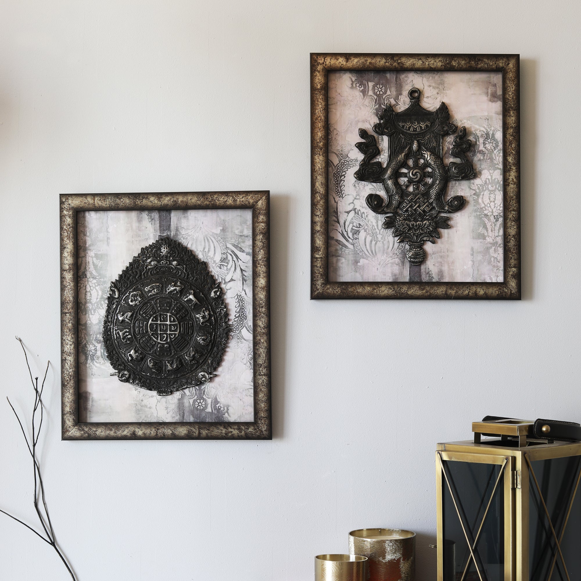 Rustic Tones - Framed Wall Art (set of 2)