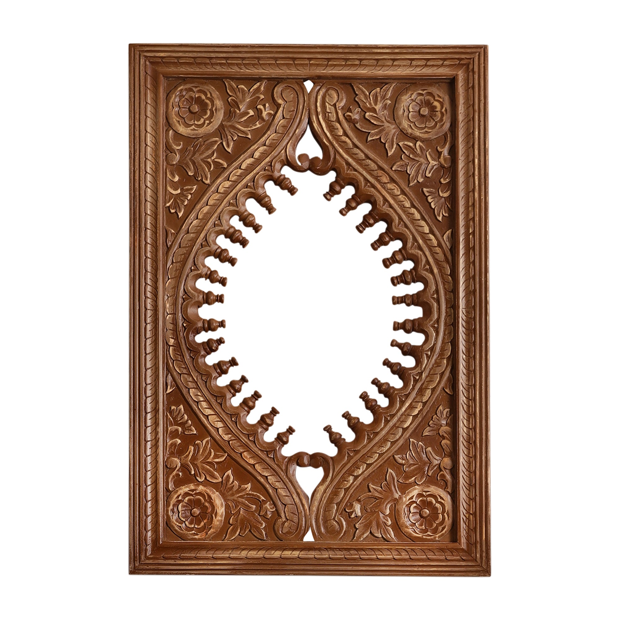 Aafreen Hand Carved Wall Mirror