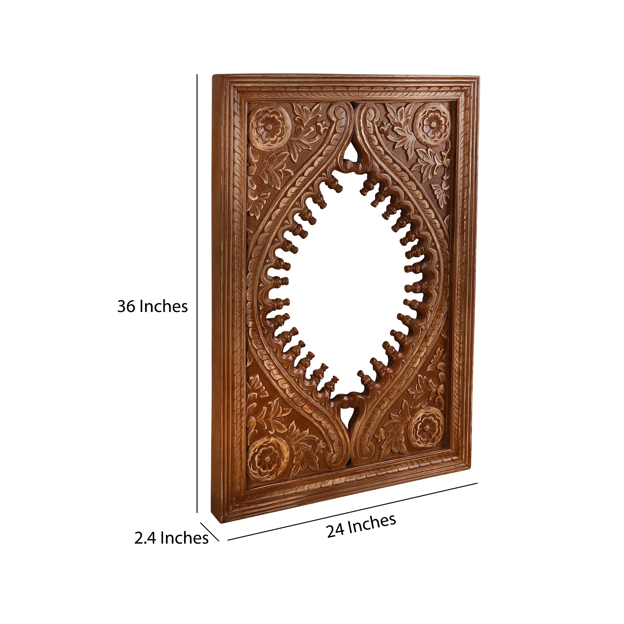 Aafreen Hand Carved Wall Mirror