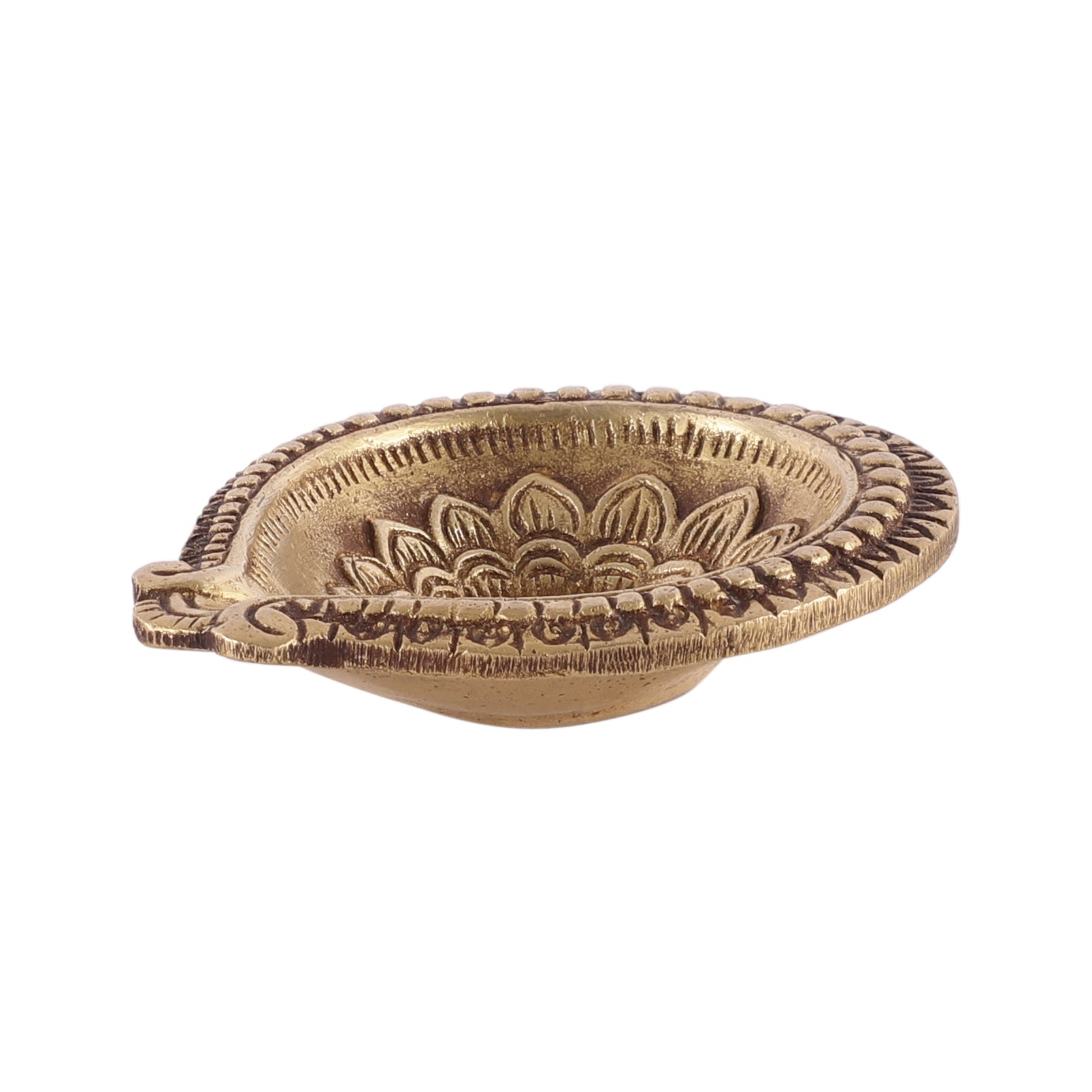 Swastik Round Oil Lamp