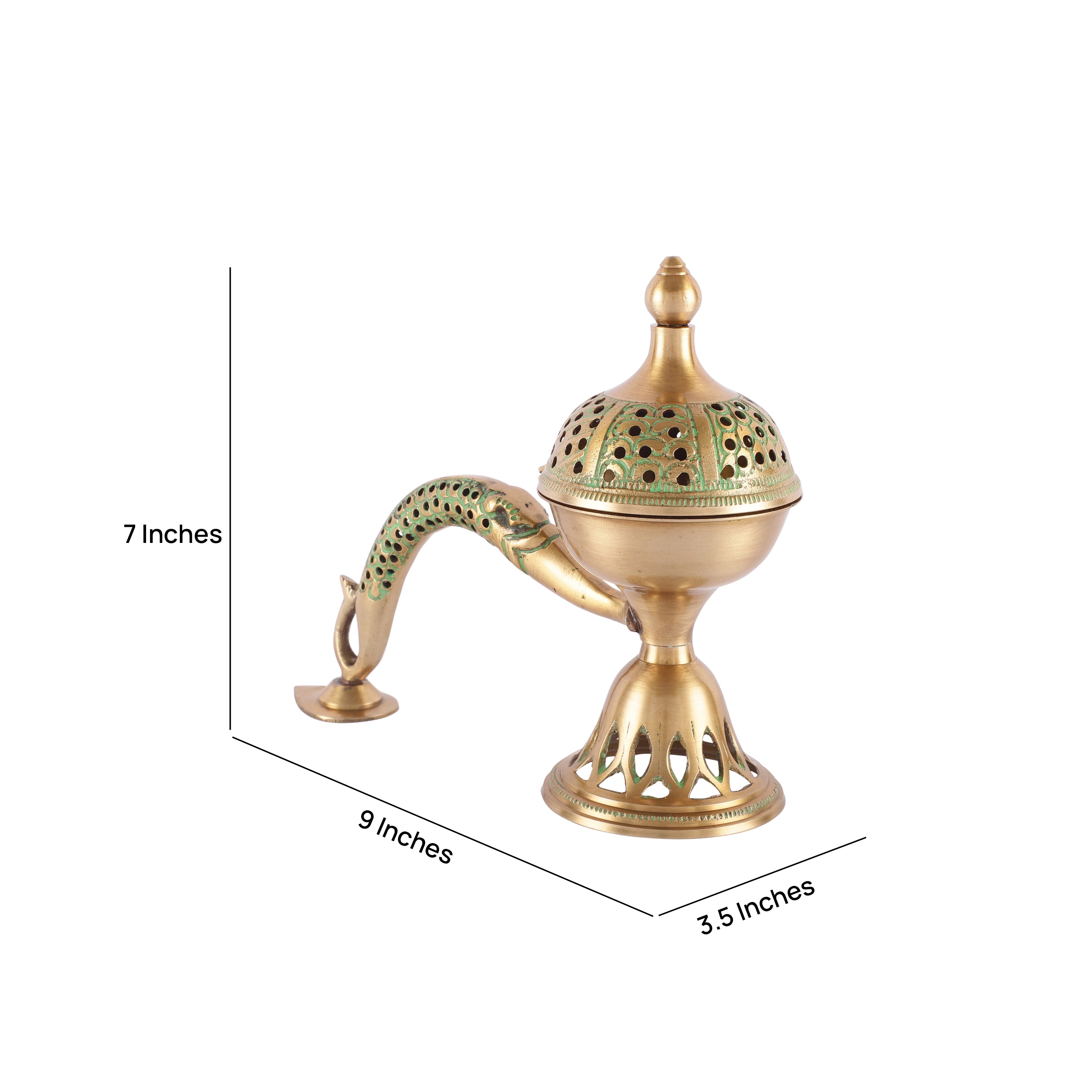 Meshed Handle Incense Holder (Medium)