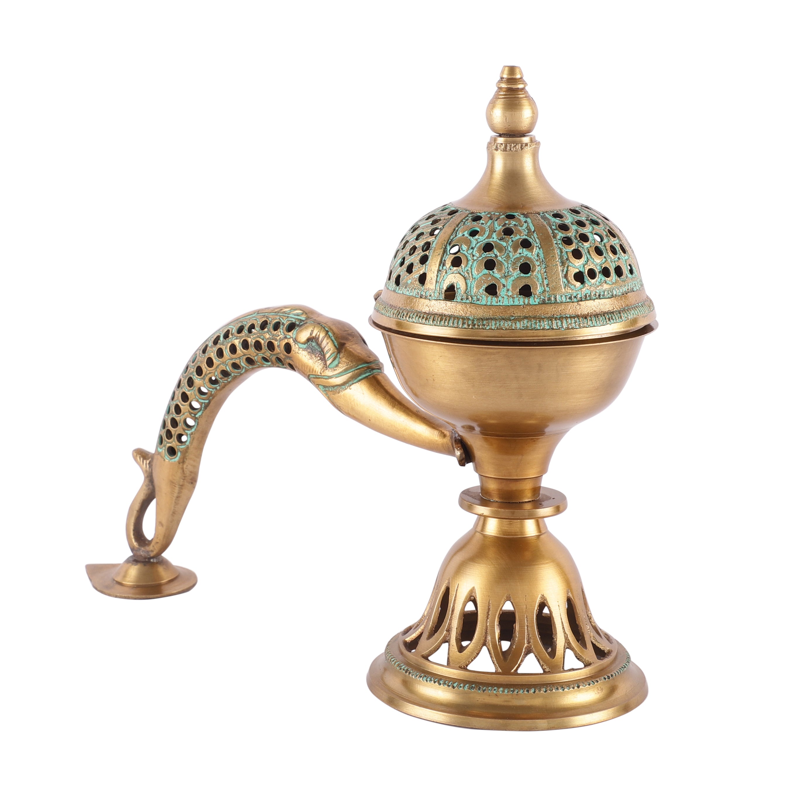 Meshed Handle Incense Holder (Large)