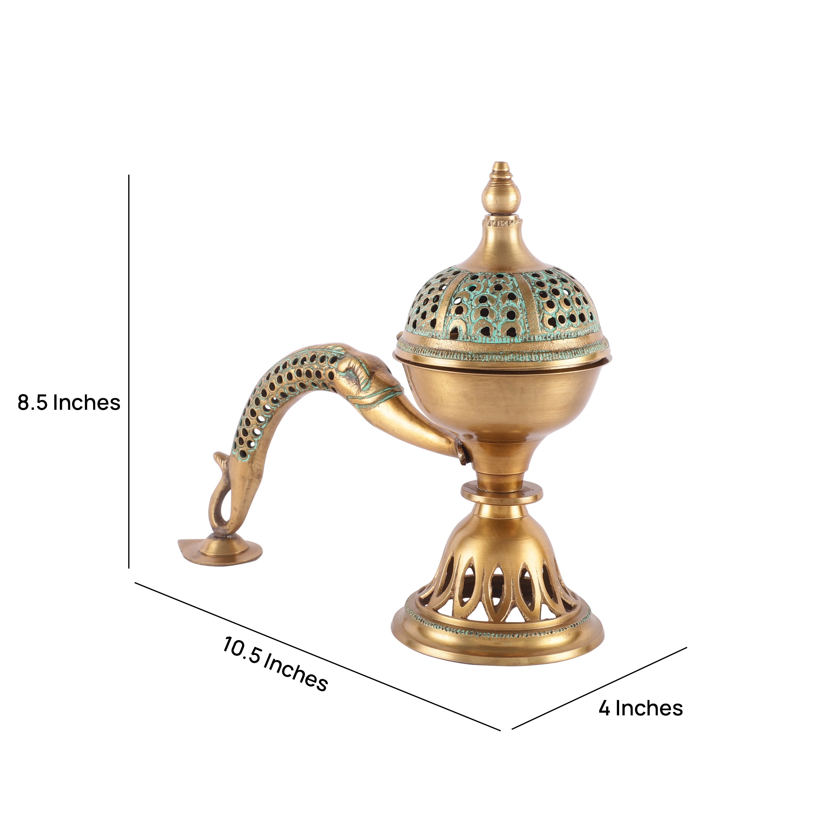 Meshed Handle Incense Holder (Large)