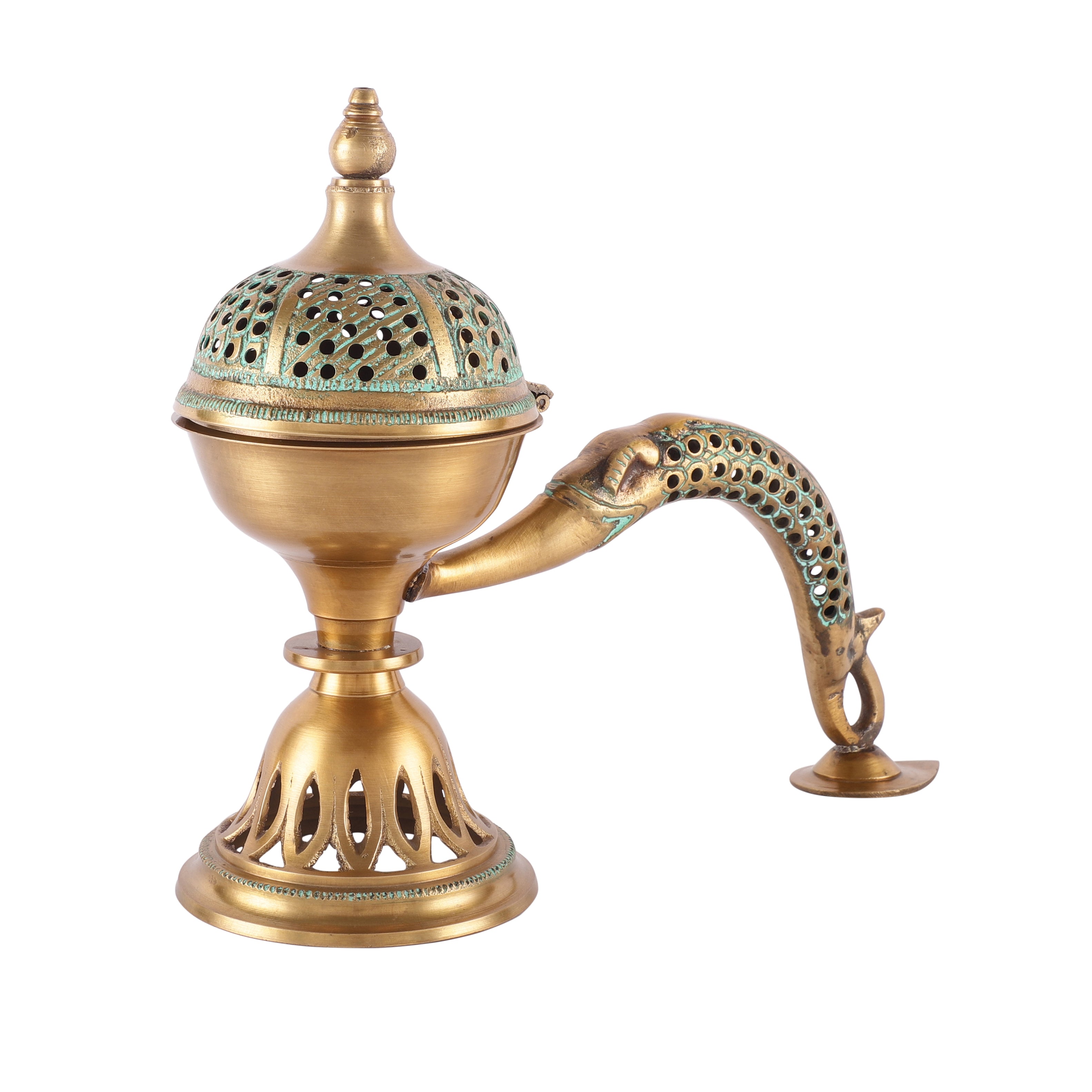Meshed Handle Incense Holder (Large)