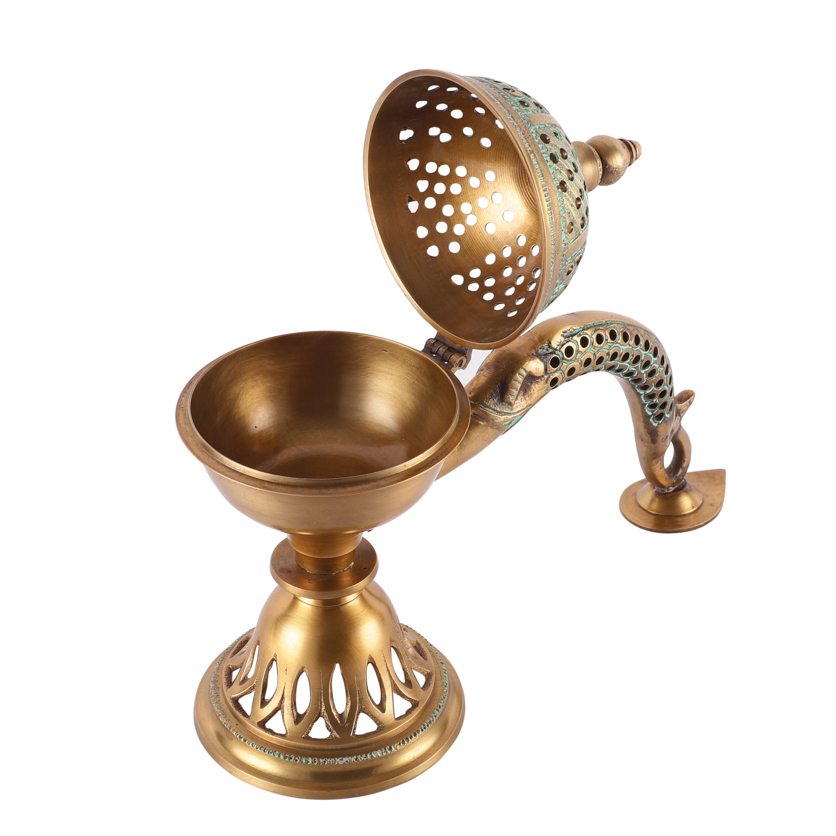 Meshed Handle Incense Holder (Large)