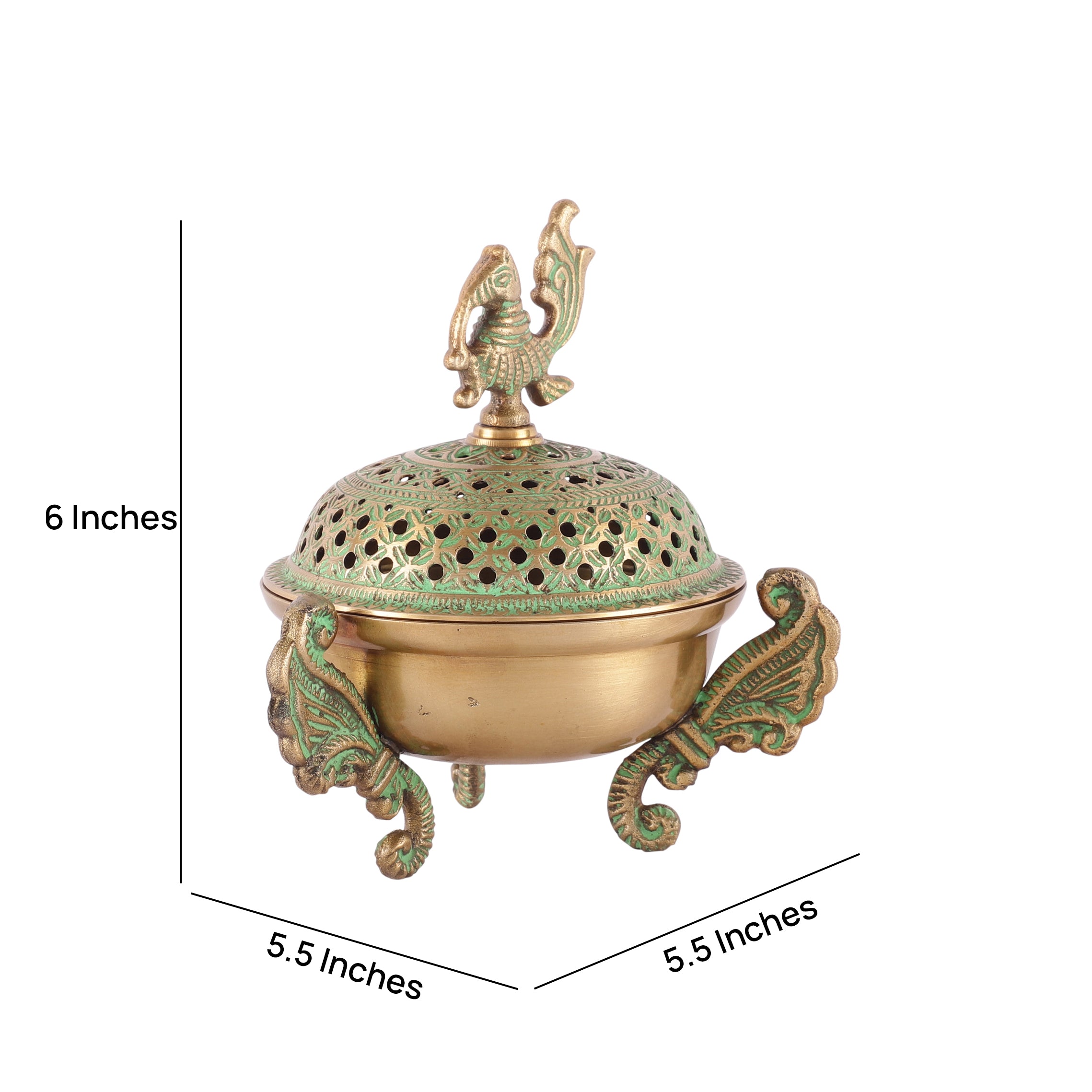Peacock Mount Incense Holder