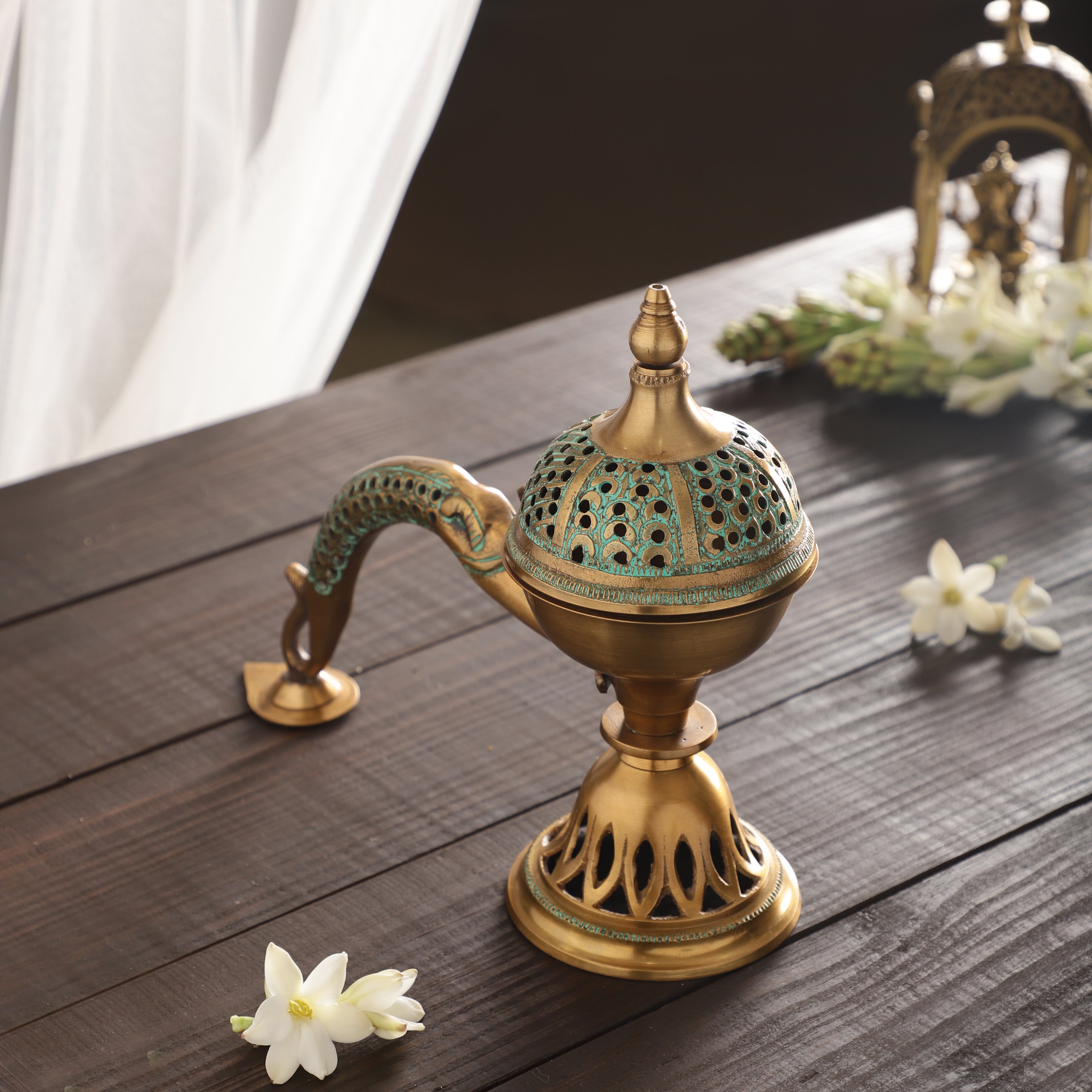 Meshed Handle Incense Holder (Large)