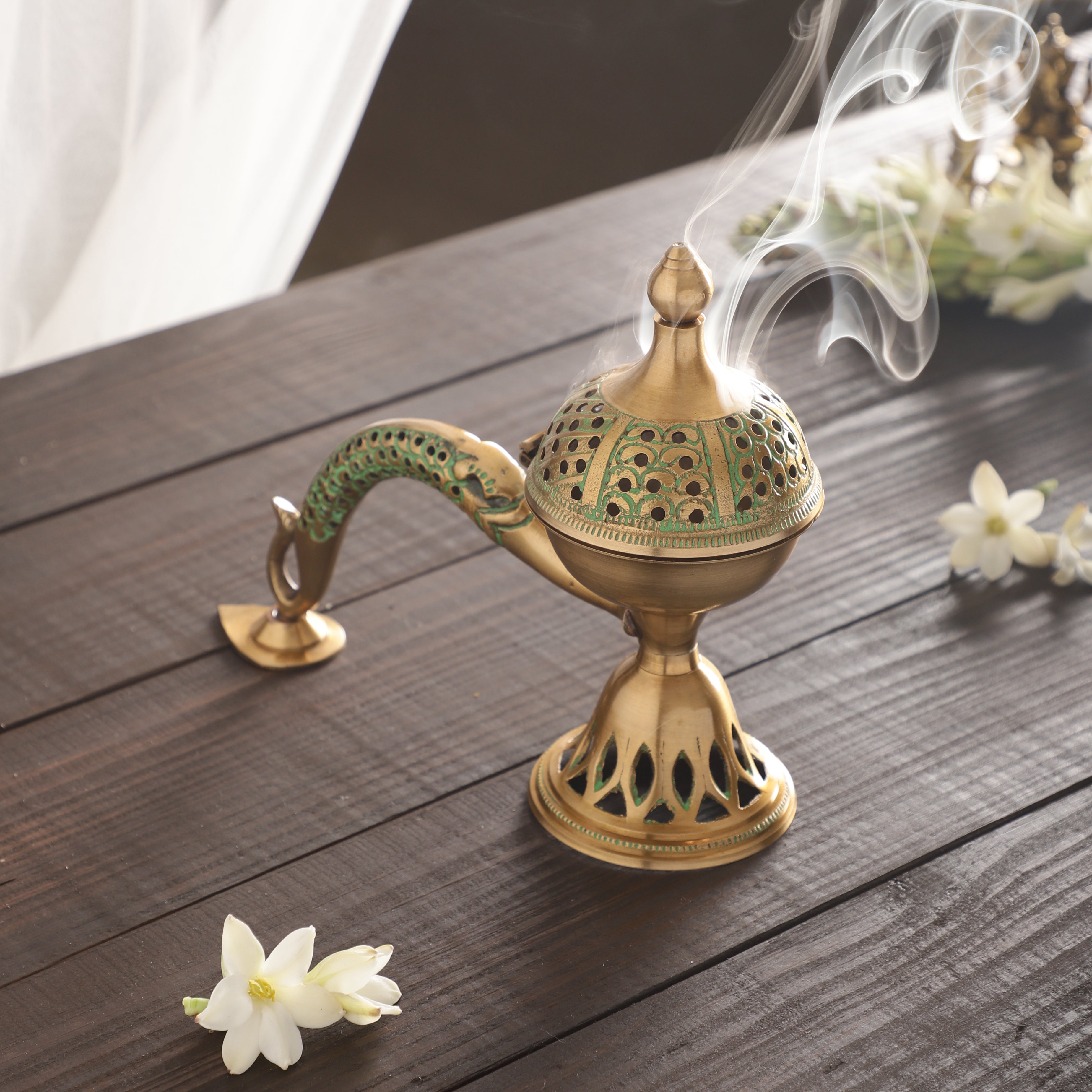 Meshed Handle Incense Holder (Medium)